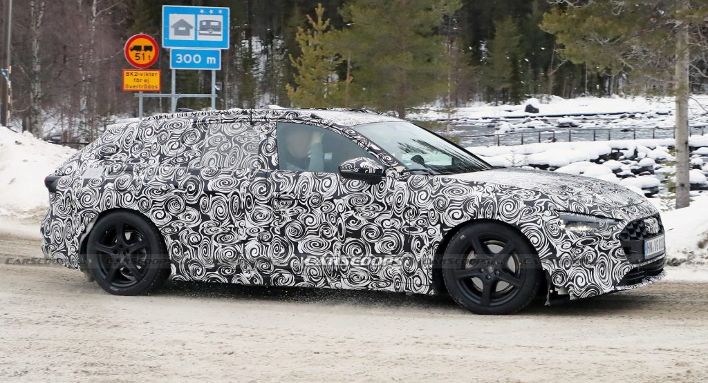  2024 Audi A4 Avant Spied Testing Its AWD Prowess On Snowy Roads