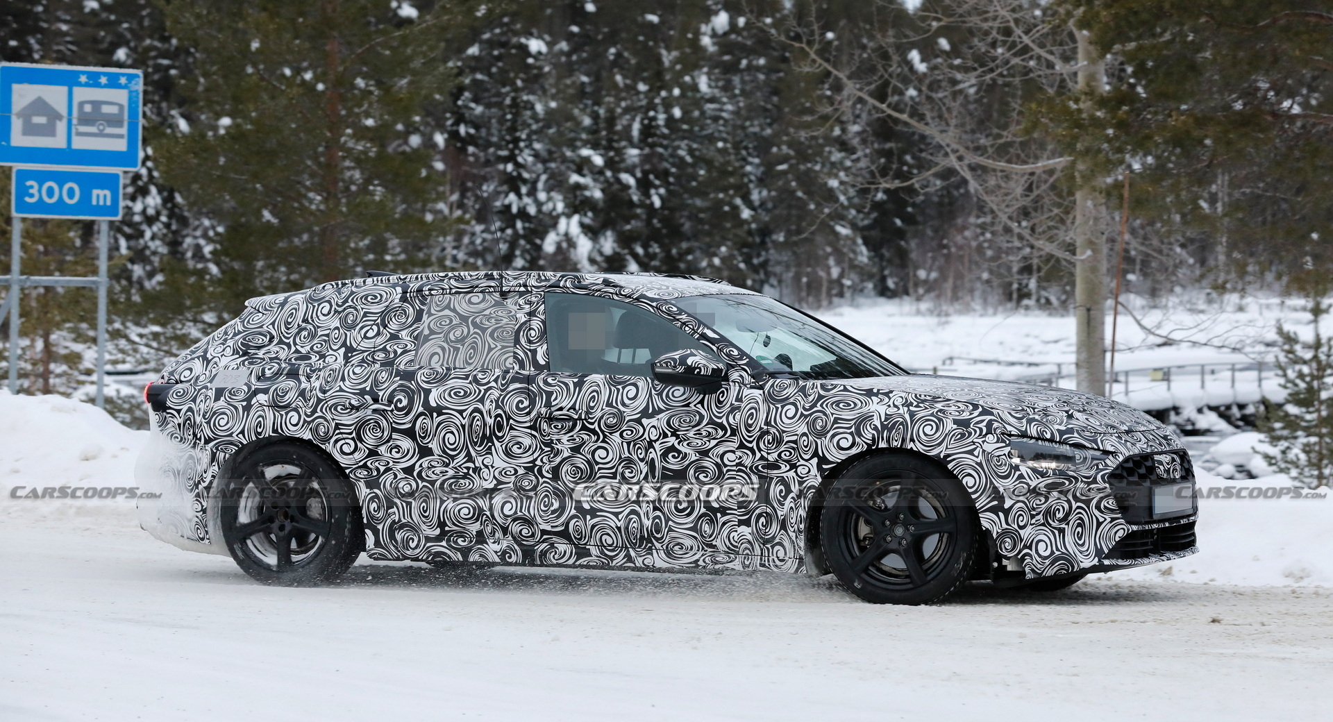 2024 Audi A4 Avant Spied Testing Its AWD Prowess On Snowy Roads