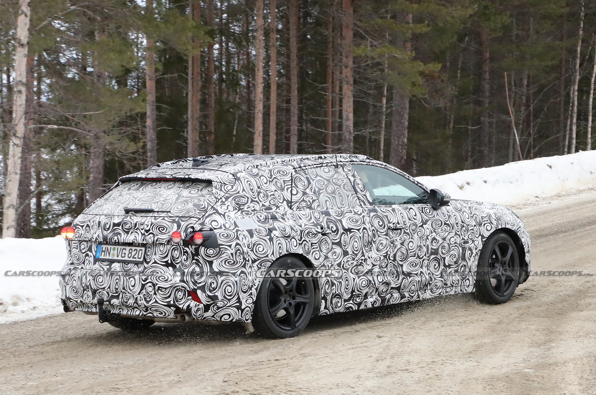 2024 Audi A4 Avant Spied Testing Its AWD Prowess On Snowy Roads