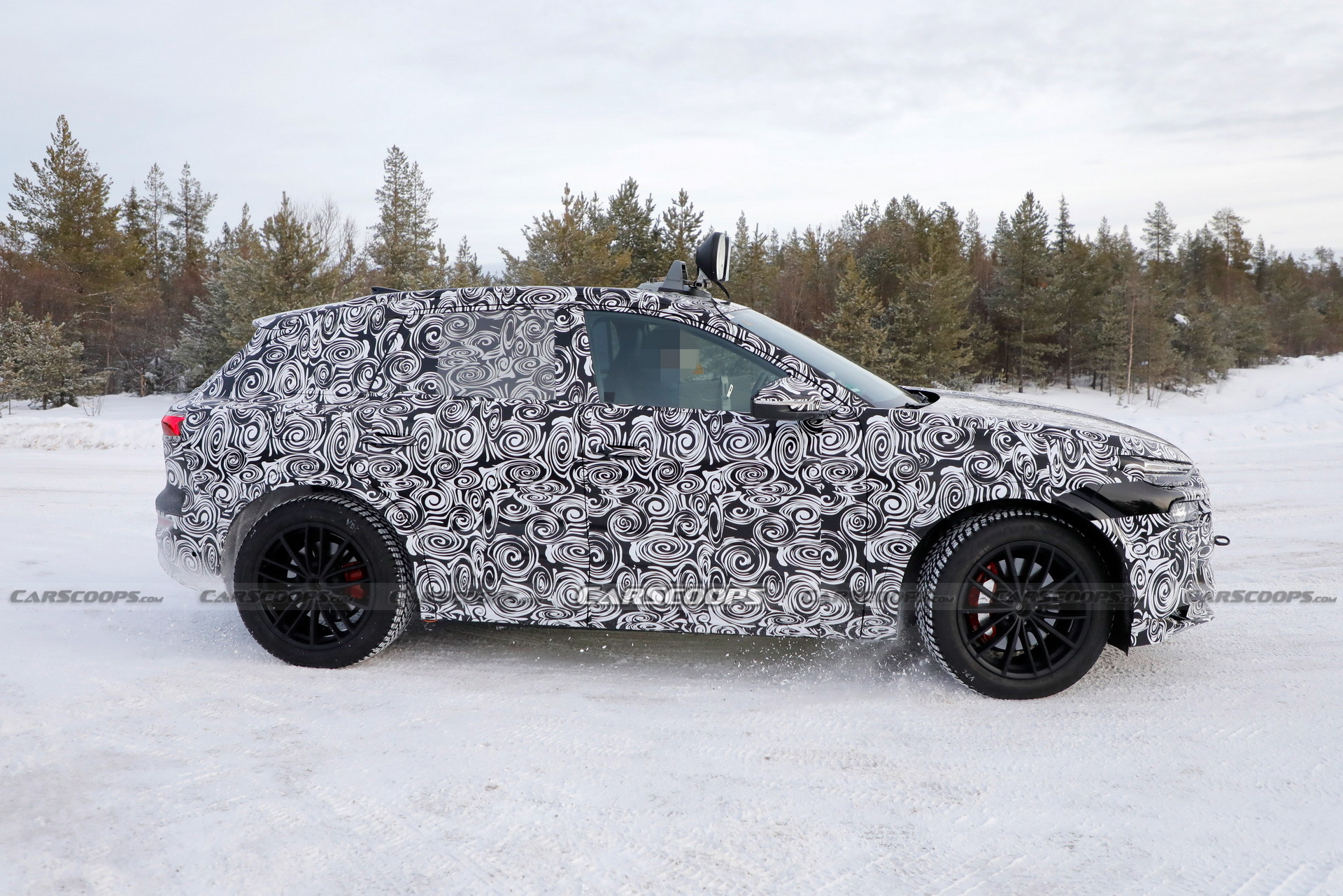 2023 Audi Q6 E-Tron Spied Showing Citroen-Style Dual Headlights