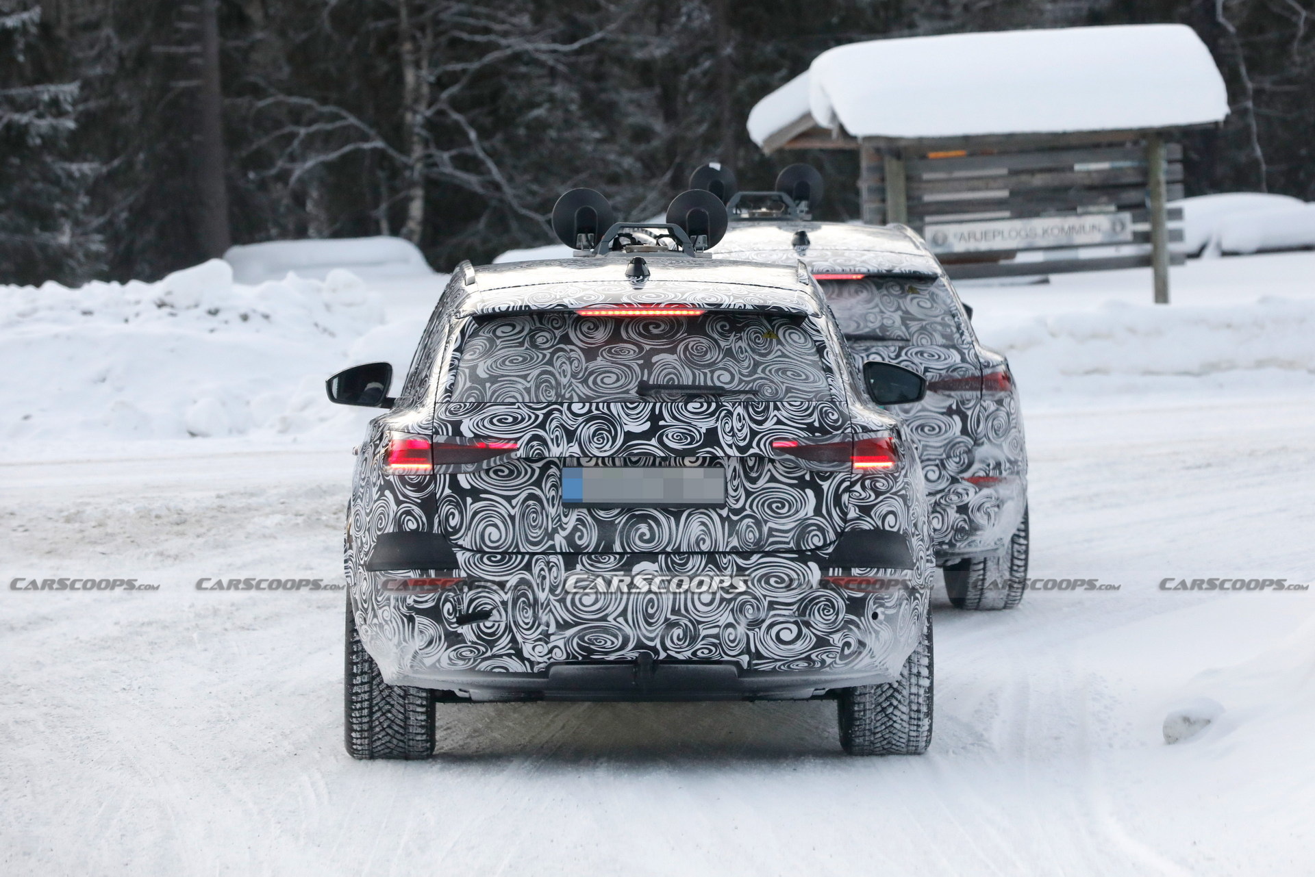 2023 Audi Q6 E-Tron Spied Showing Citroen-Style Dual Headlights