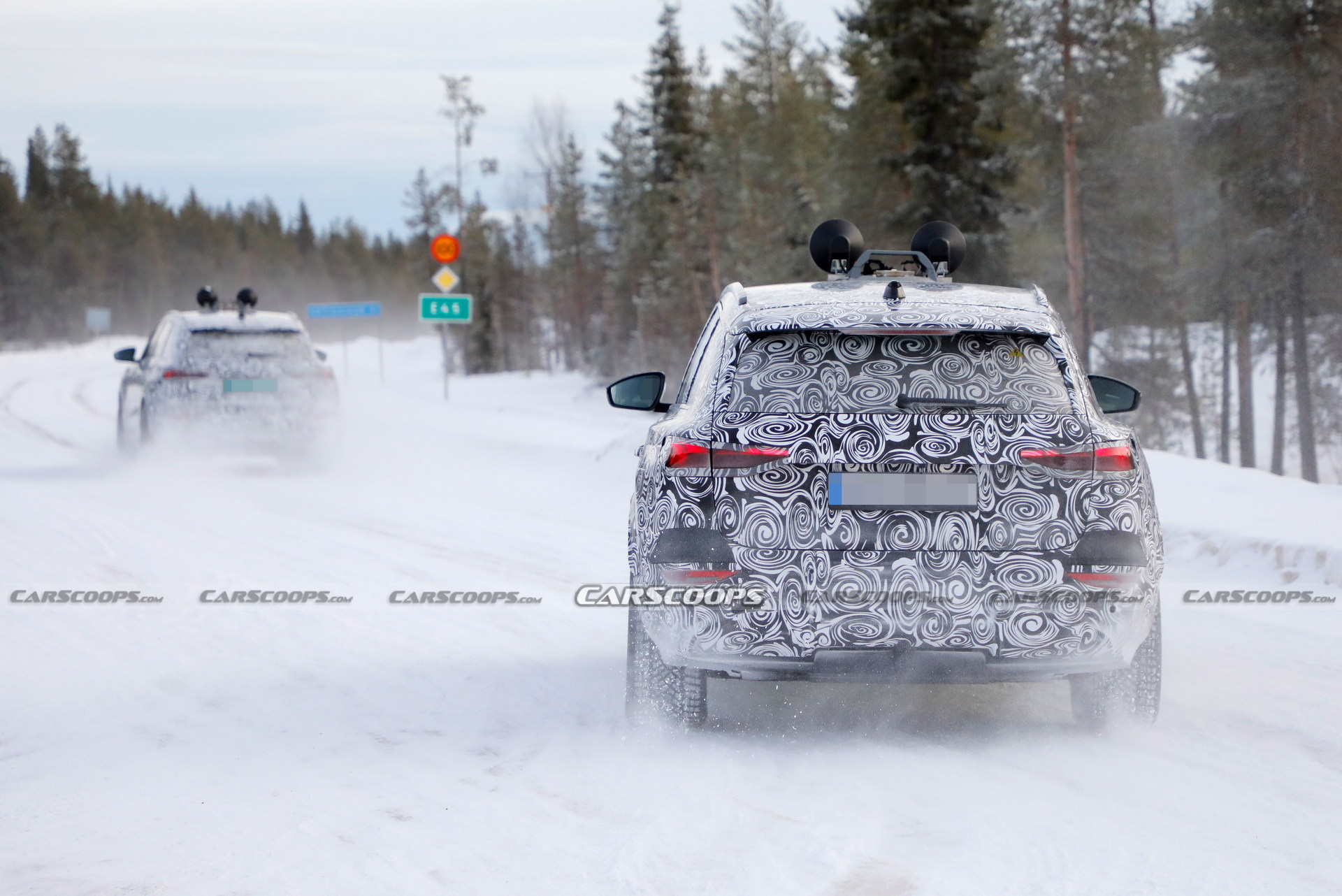2023 Audi Q6 E-Tron Spied Showing Citroen-Style Dual Headlights