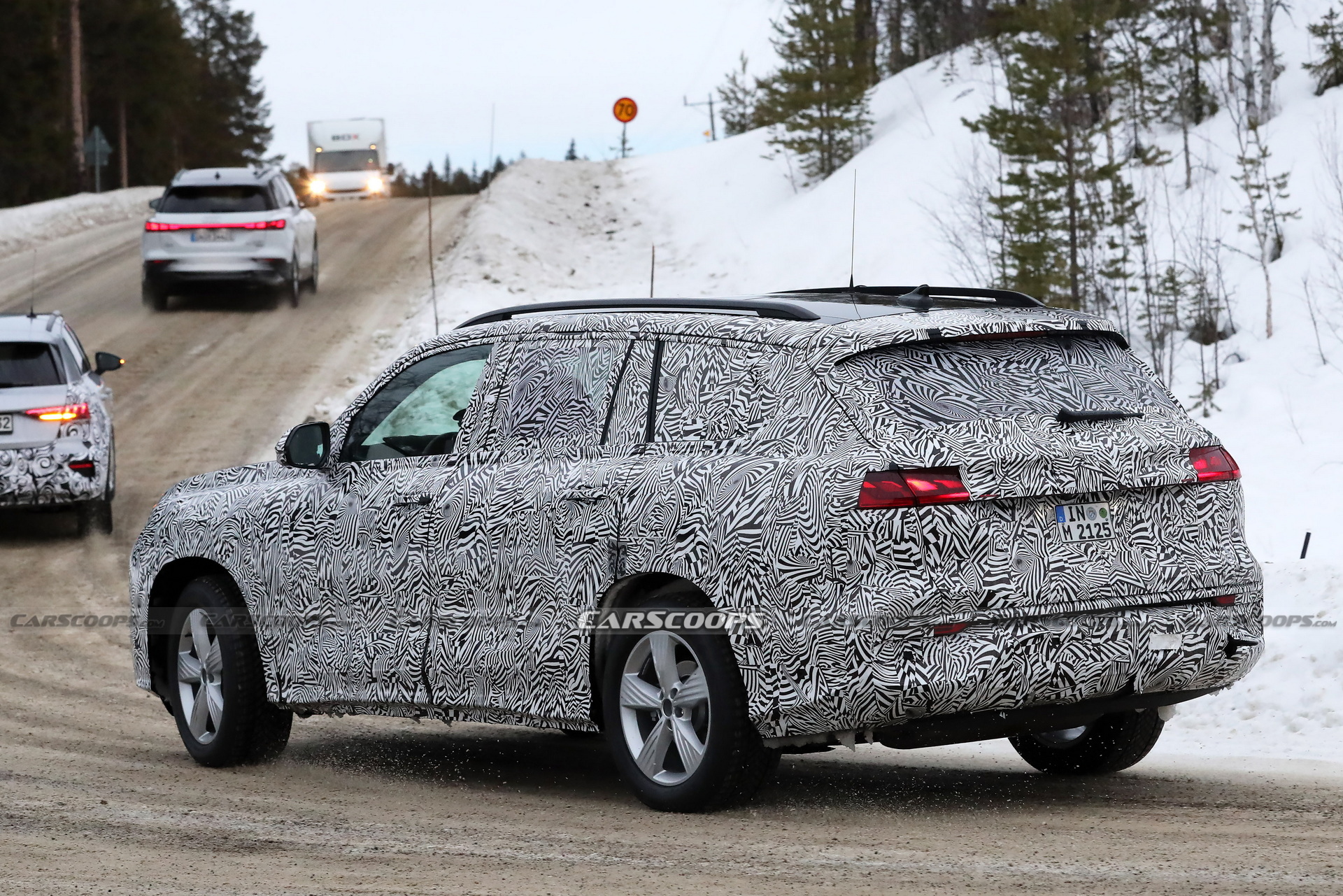 2023 Audi Q9 Production Lighting Revealed In New Spy Photos