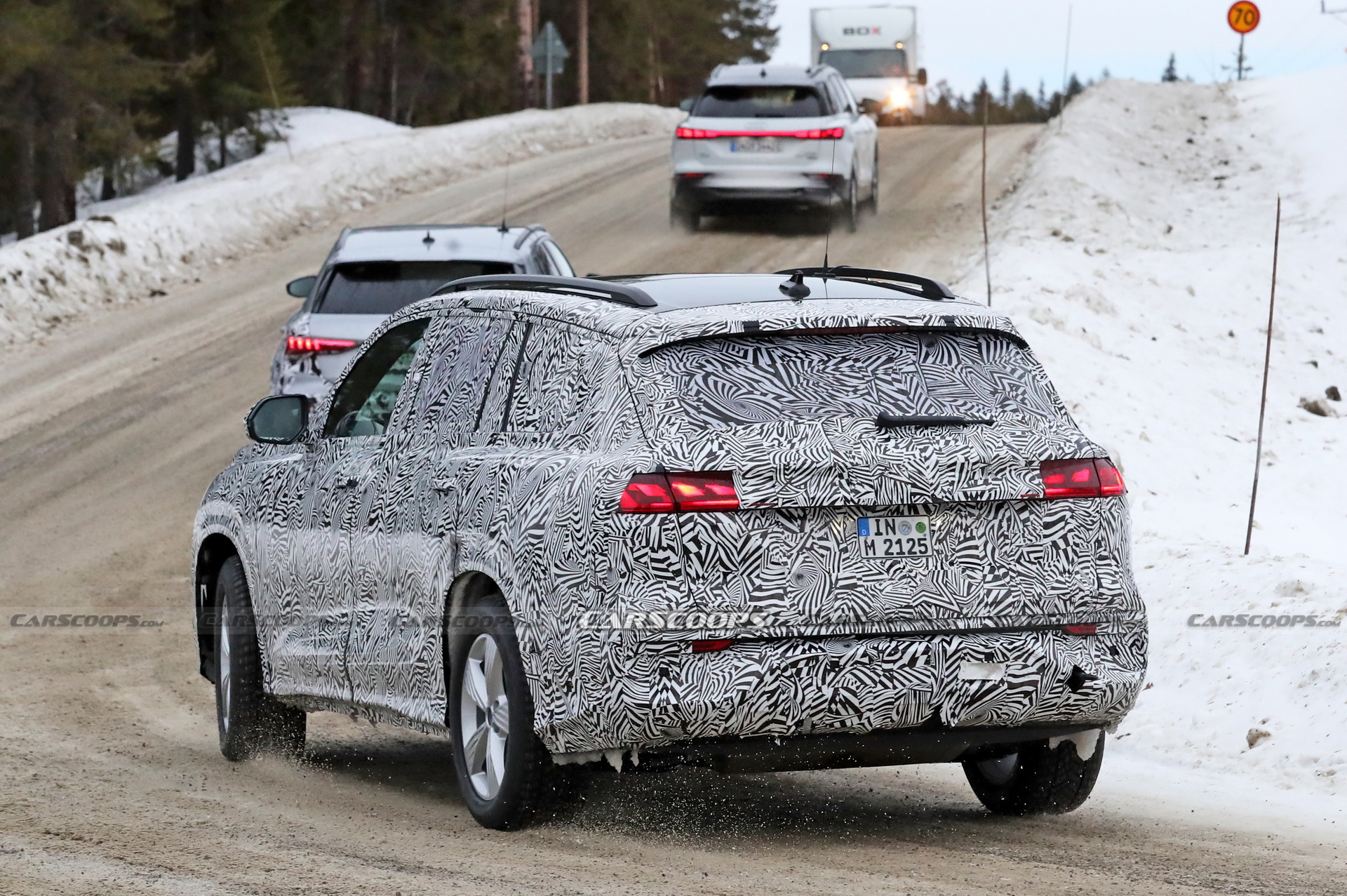 2023 Audi Q9 Production Lighting Revealed In New Spy Photos