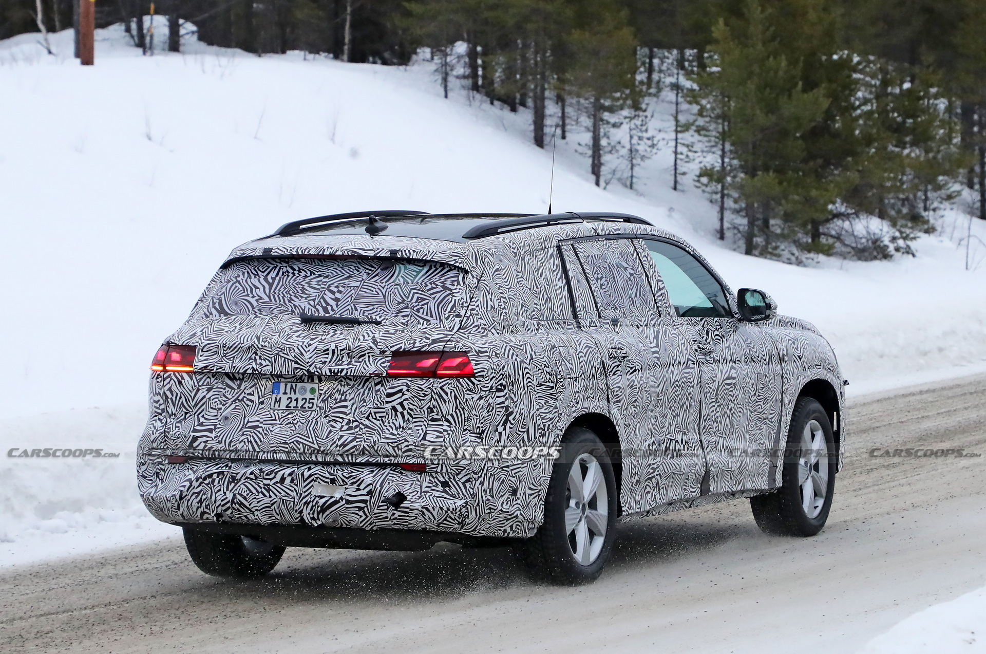 2023 Audi Q9 Production Lighting Revealed In New Spy Photos
