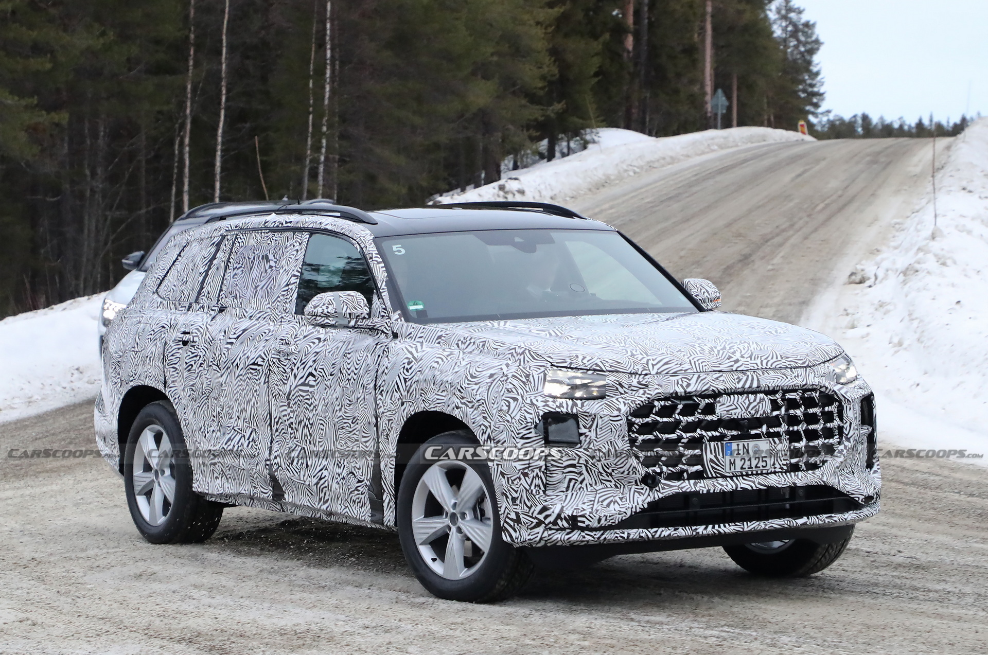 2023 Audi Q9 Production Lighting Revealed In New Spy Photos