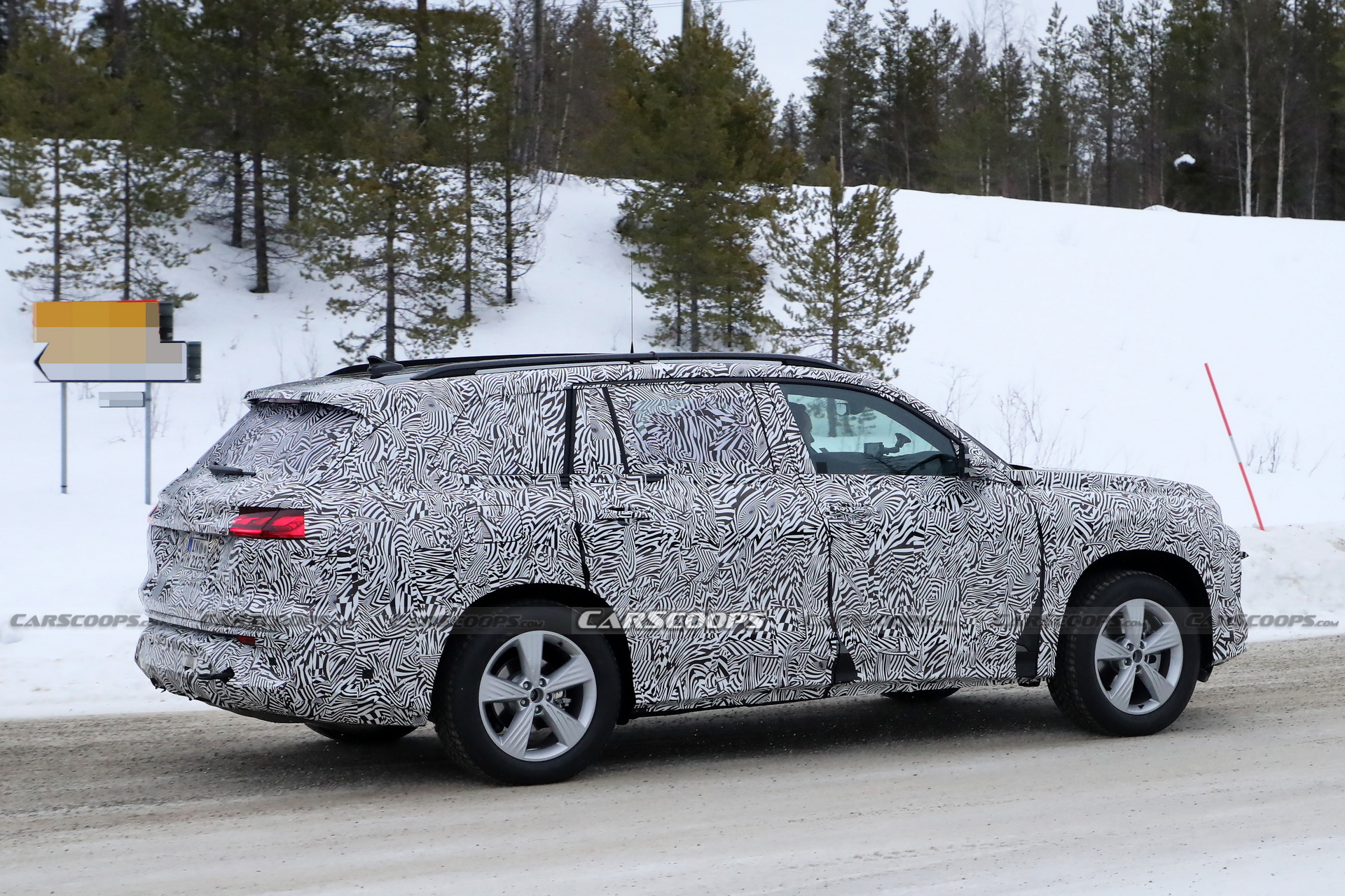2023 Audi Q9 Production Lighting Revealed In New Spy Photos