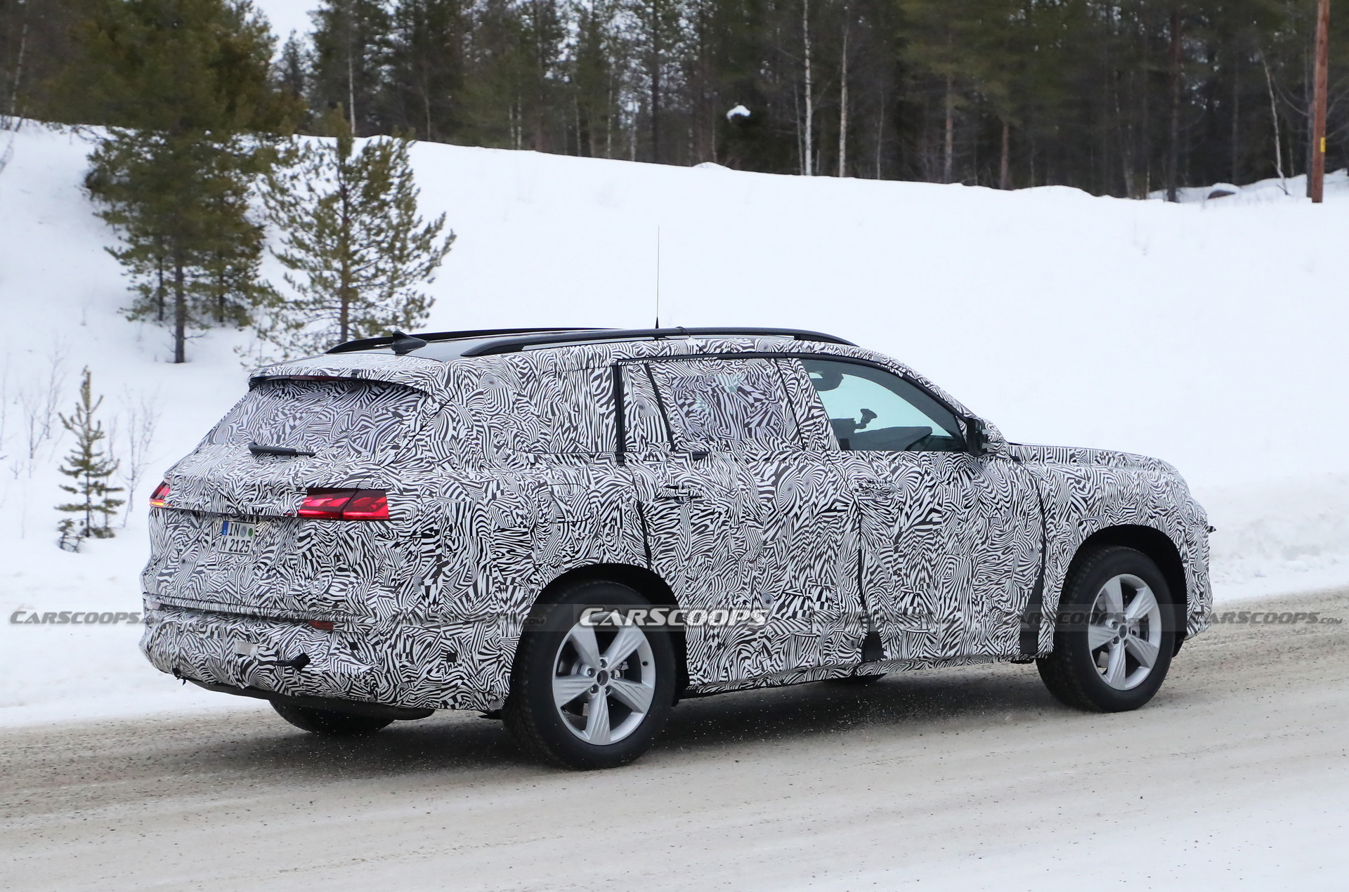 2023 Audi Q9 Production Lighting Revealed In New Spy Photos