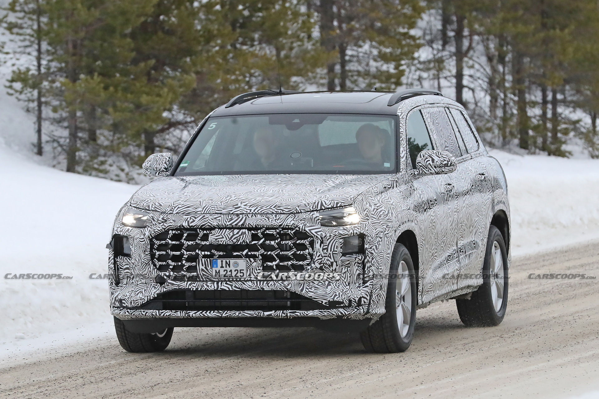 2023 Audi Q9 Production Lighting Revealed In New Spy Photos