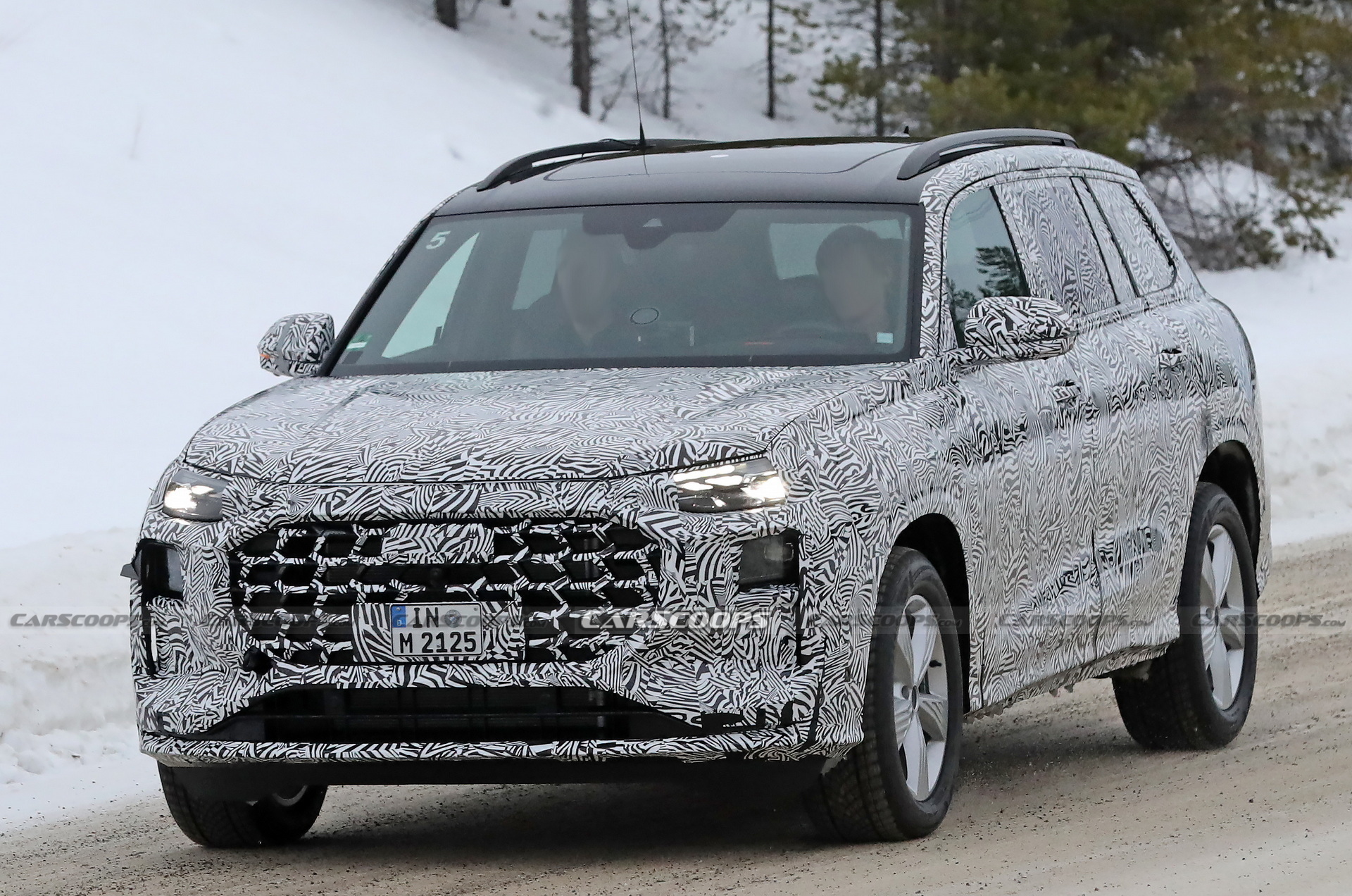 2023 Audi Q9 Production Lighting Revealed In New Spy Photos