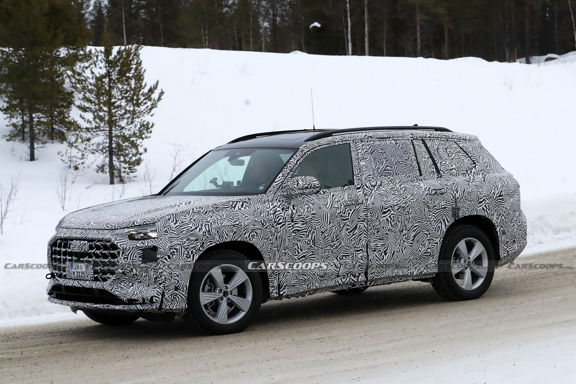 2023 Audi Q9 Production Lighting Revealed In New Spy Photos