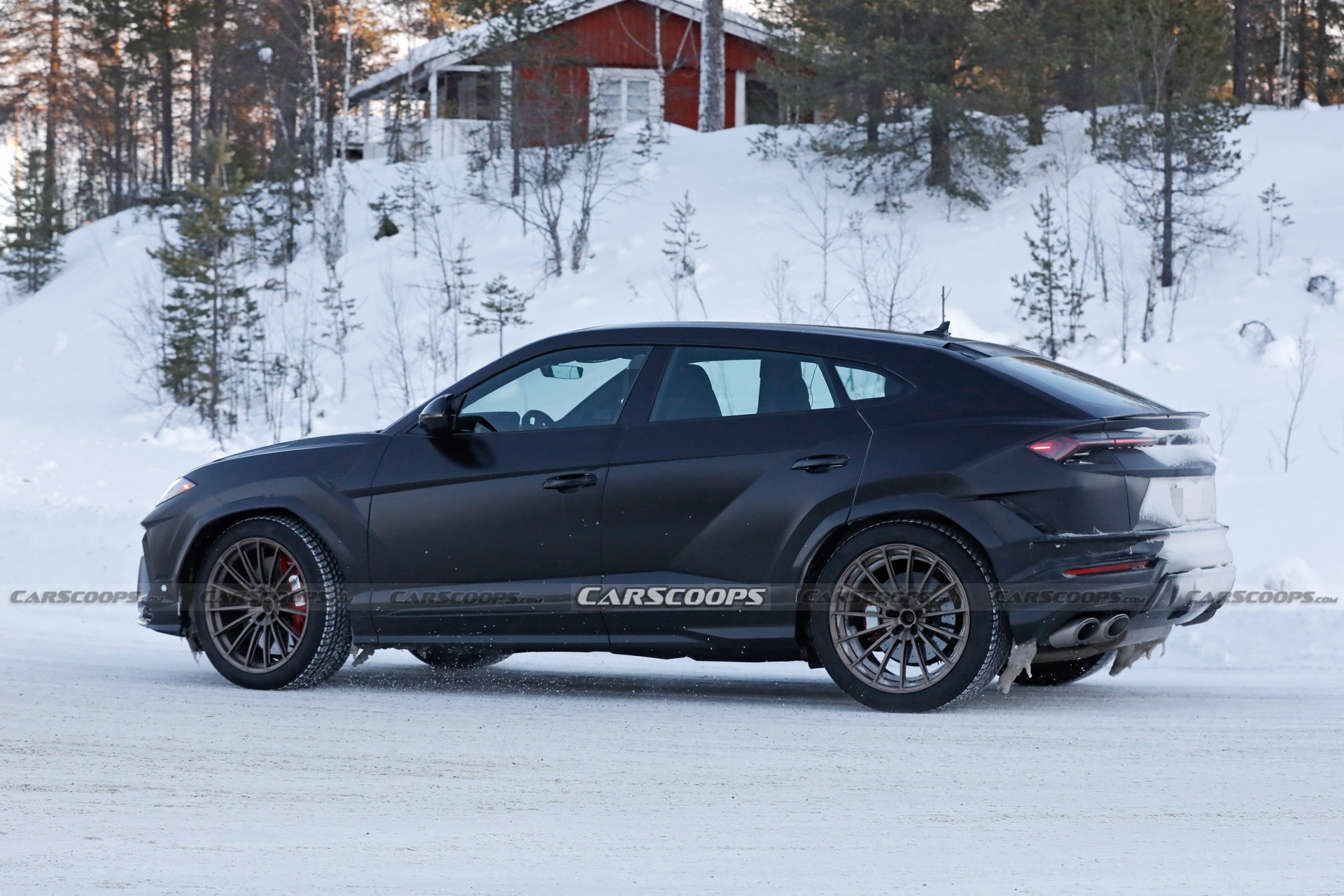 Matte Black 2023 Lamborghini Urus Evo Nabbed Without Camouflage