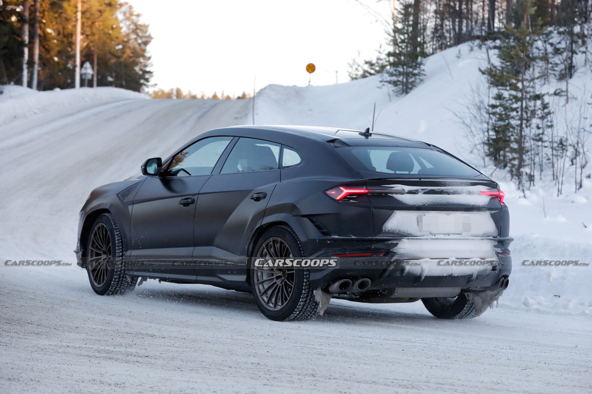 Matte Black 2023 Lamborghini Urus Evo Nabbed Without Camouflage
