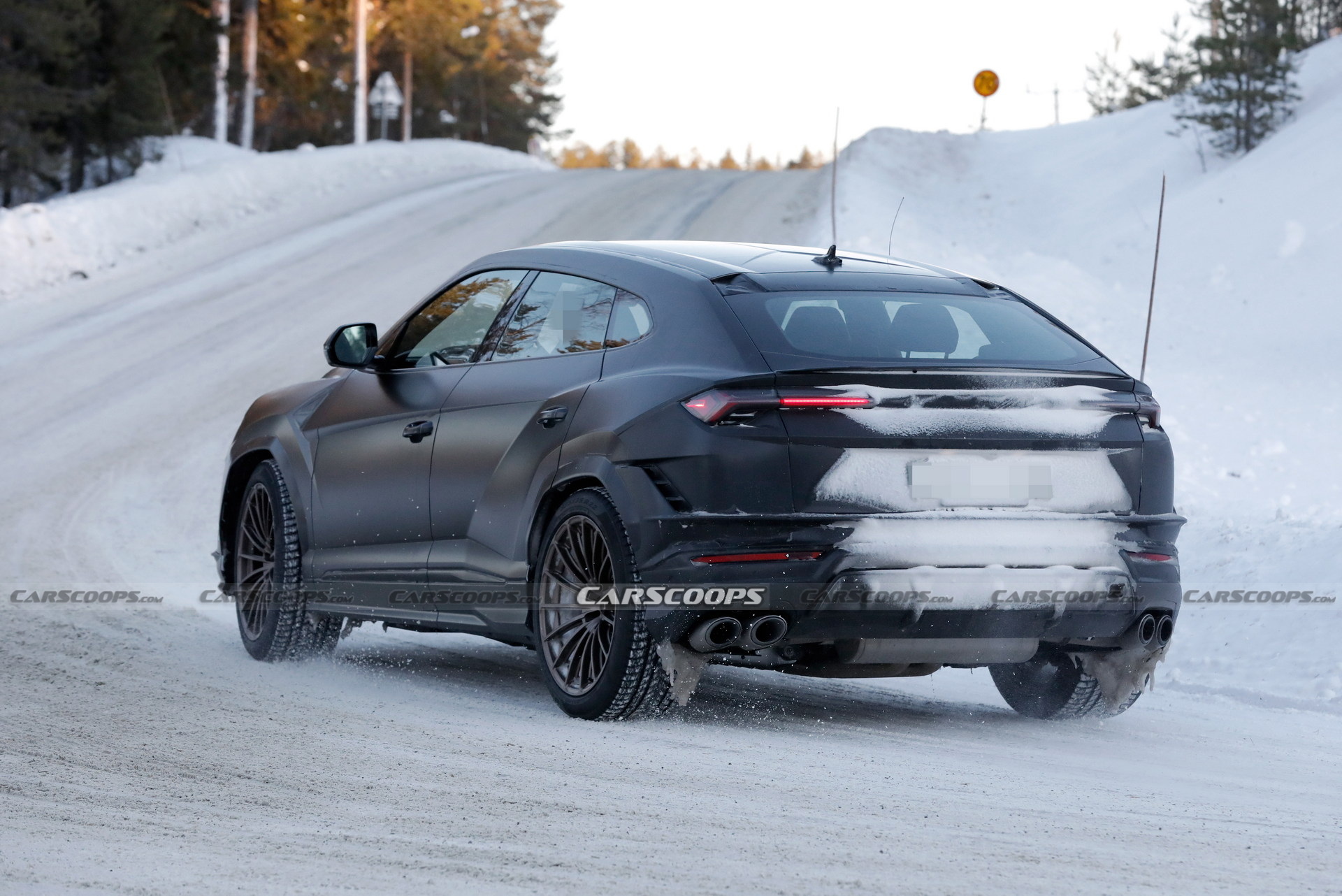 Matte Black 2023 Lamborghini Urus Evo Nabbed Without Camouflage