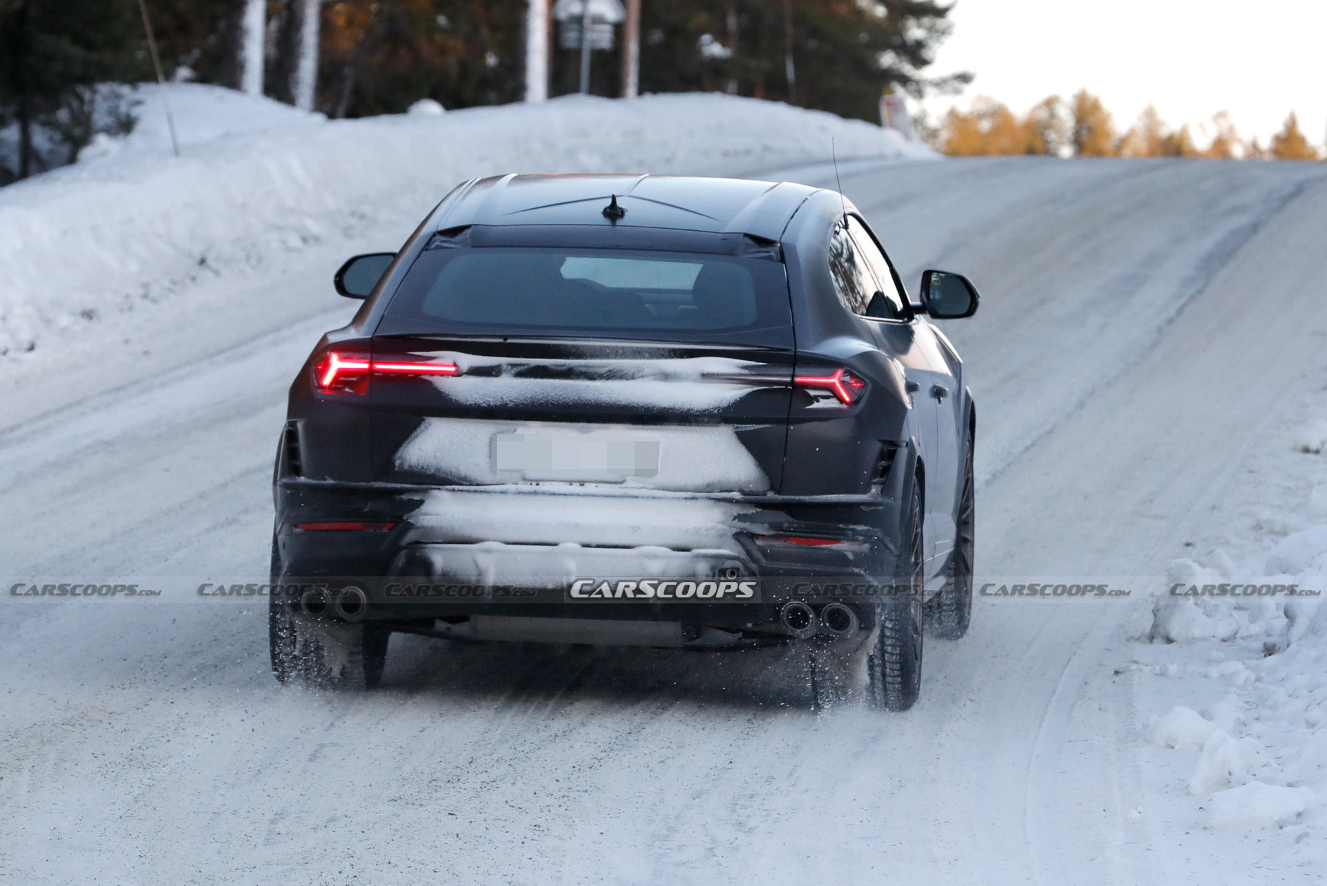 Matte Black 2023 Lamborghini Urus Evo Nabbed Without Camouflage