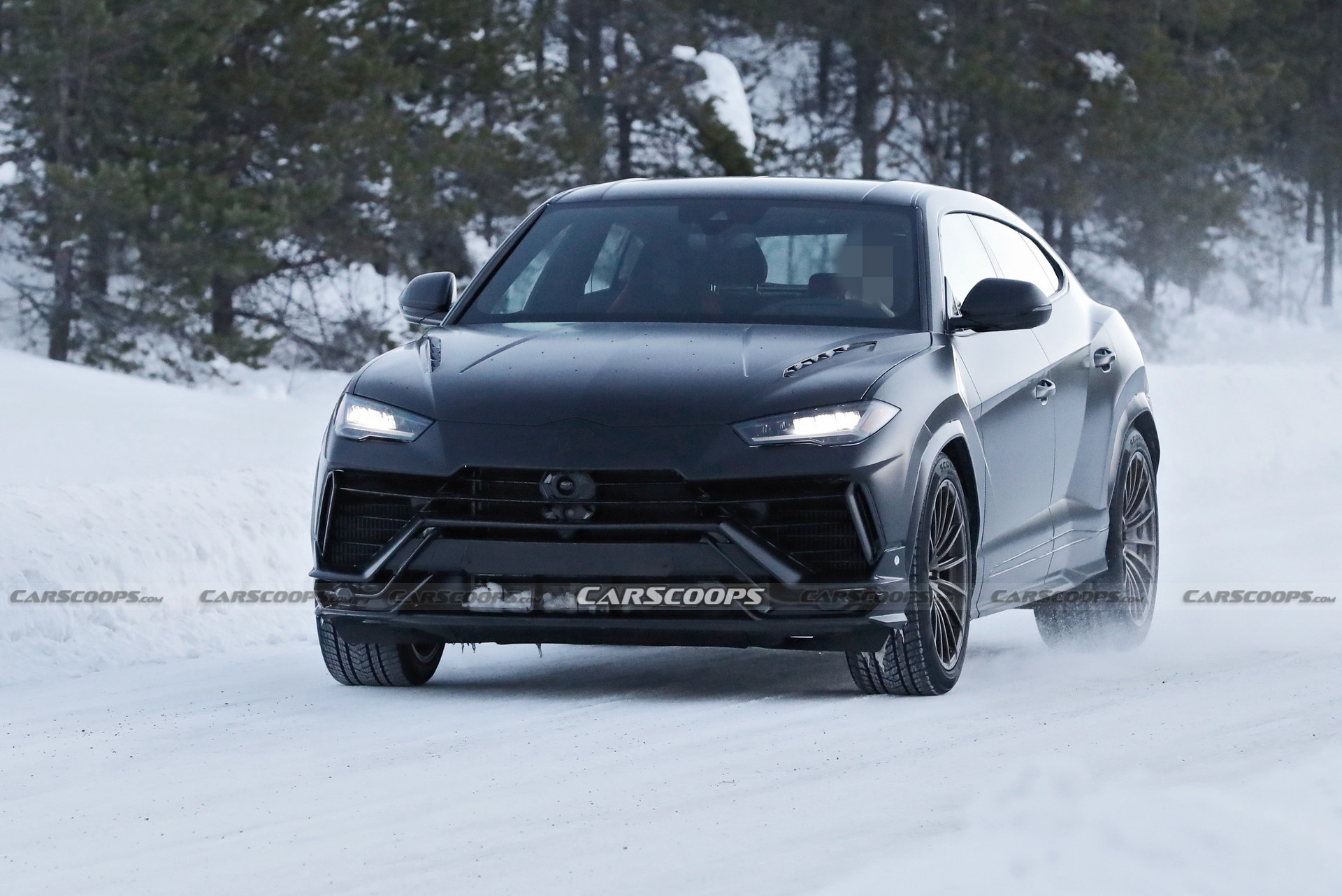 Matte Black 2023 Lamborghini Urus Evo Nabbed Without Camouflage