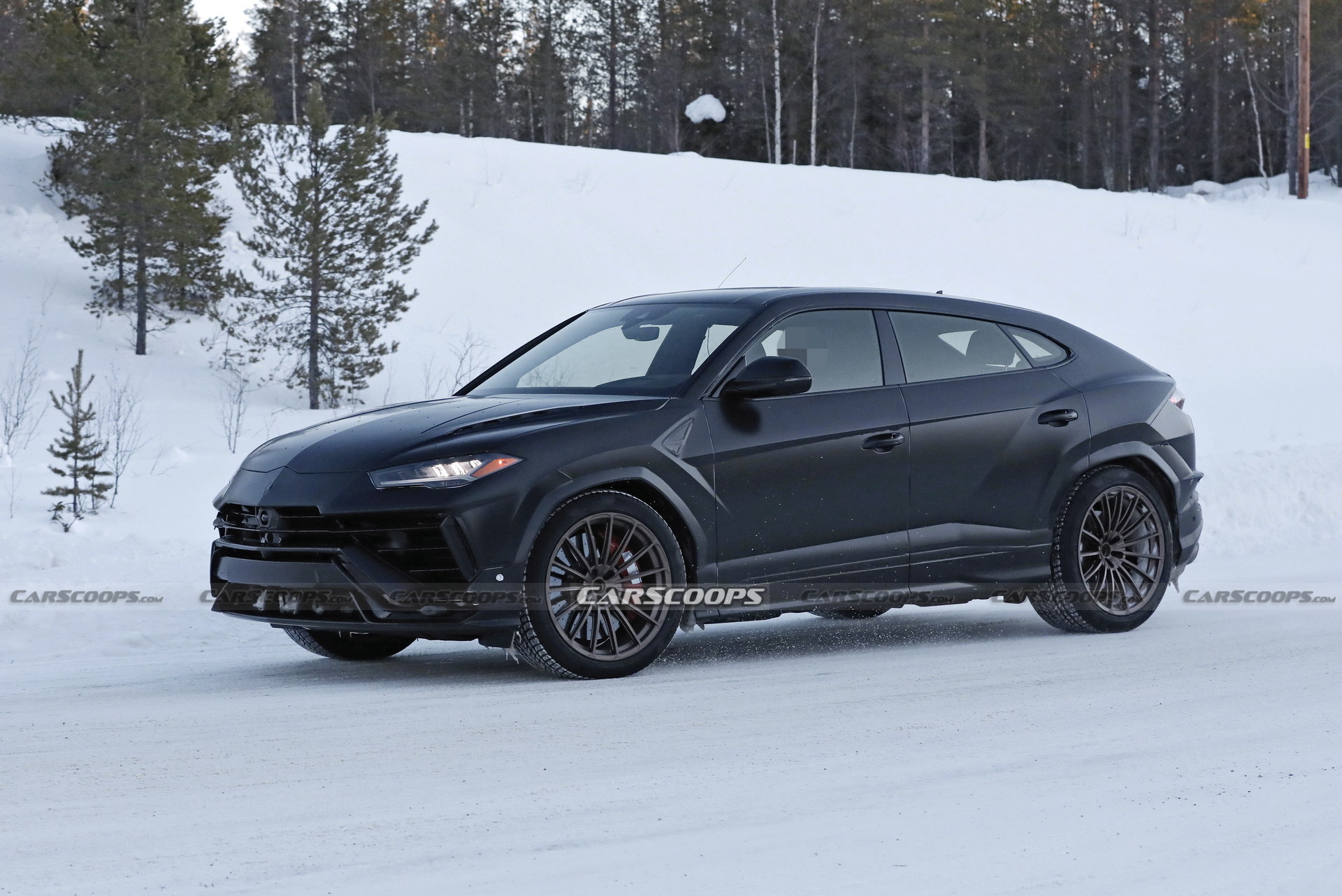 Matte Black 2023 Lamborghini Urus Evo Nabbed Without Camouflage