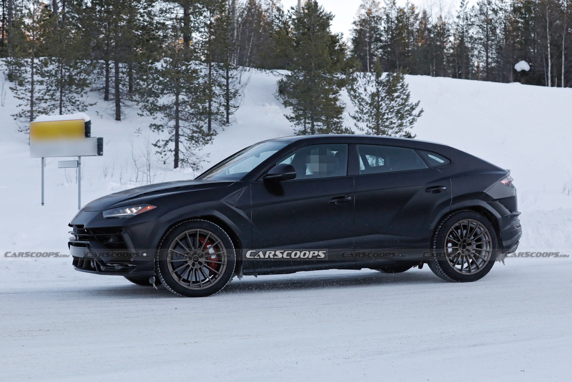 Matte Black 2023 Lamborghini Urus Evo Nabbed Without Camouflage
