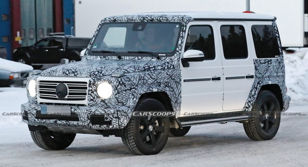  Facelifted 2023 Mercedes G-Class Caught Testing In The Snow