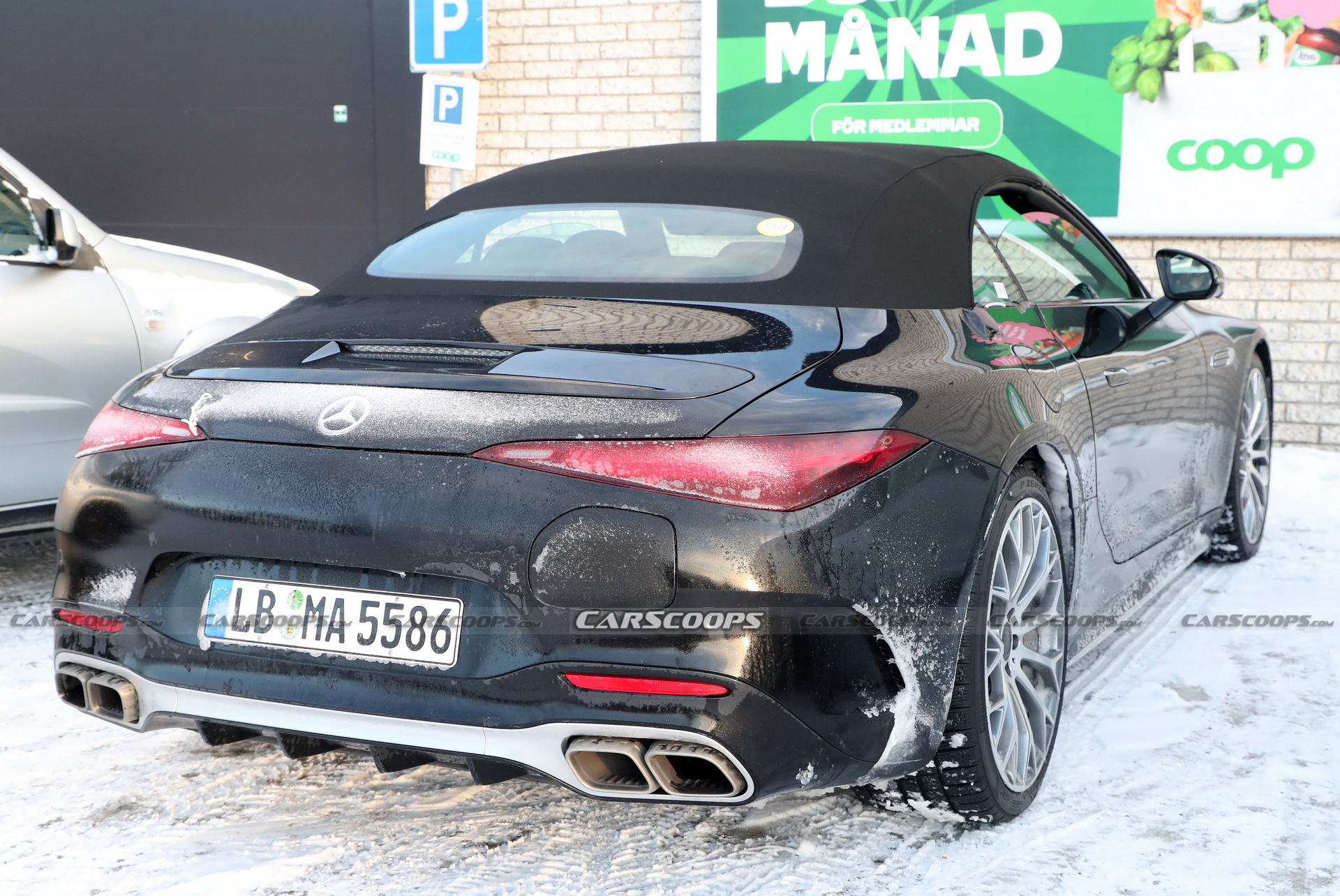 2023 Mercedes-AMG SL63 E-Performance Plug-in Hybrid Spied Looking Pretty In Red