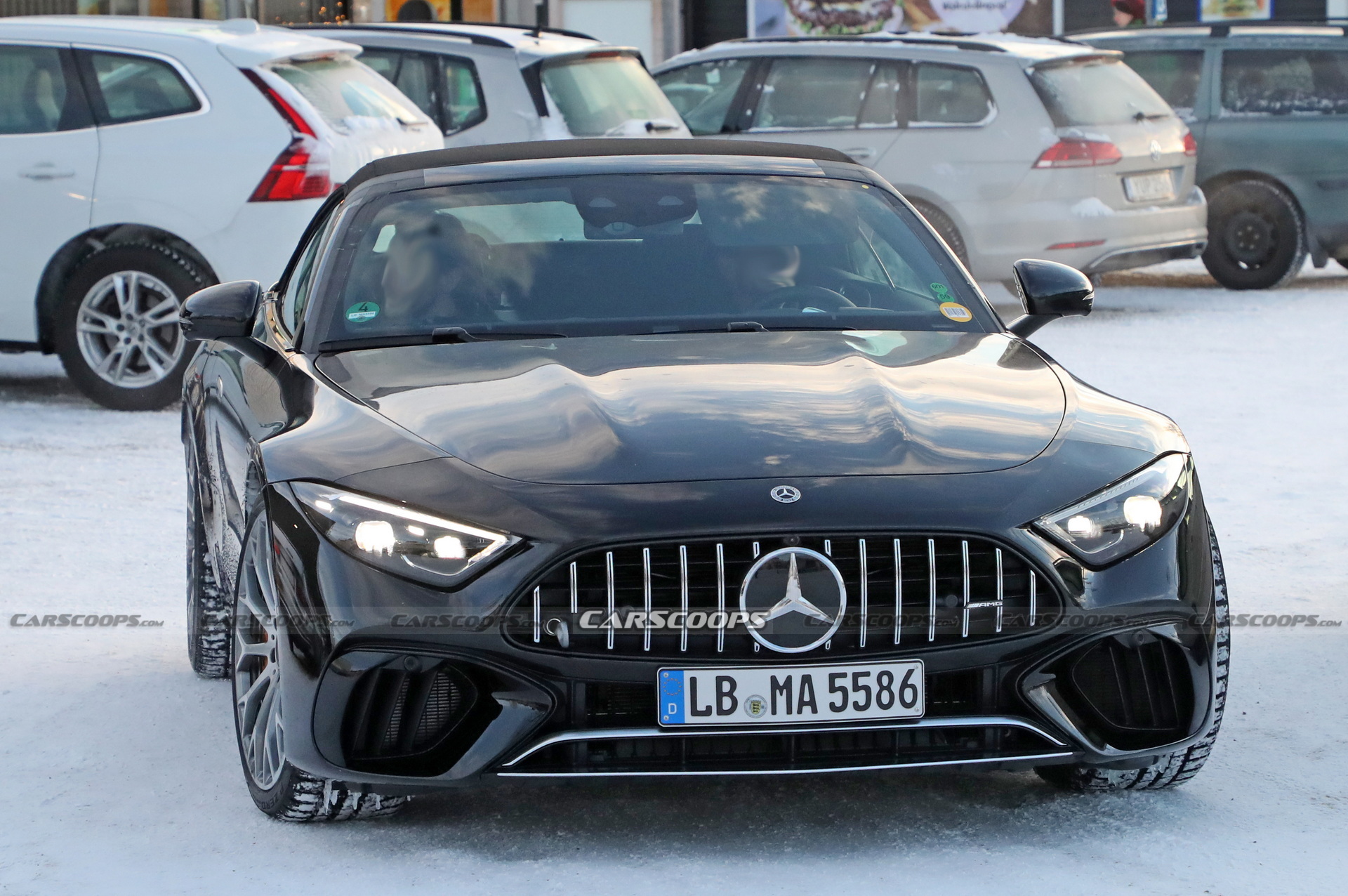 2023 Mercedes-AMG SL63 E-Performance Plug-in Hybrid Spied Looking Pretty In Red