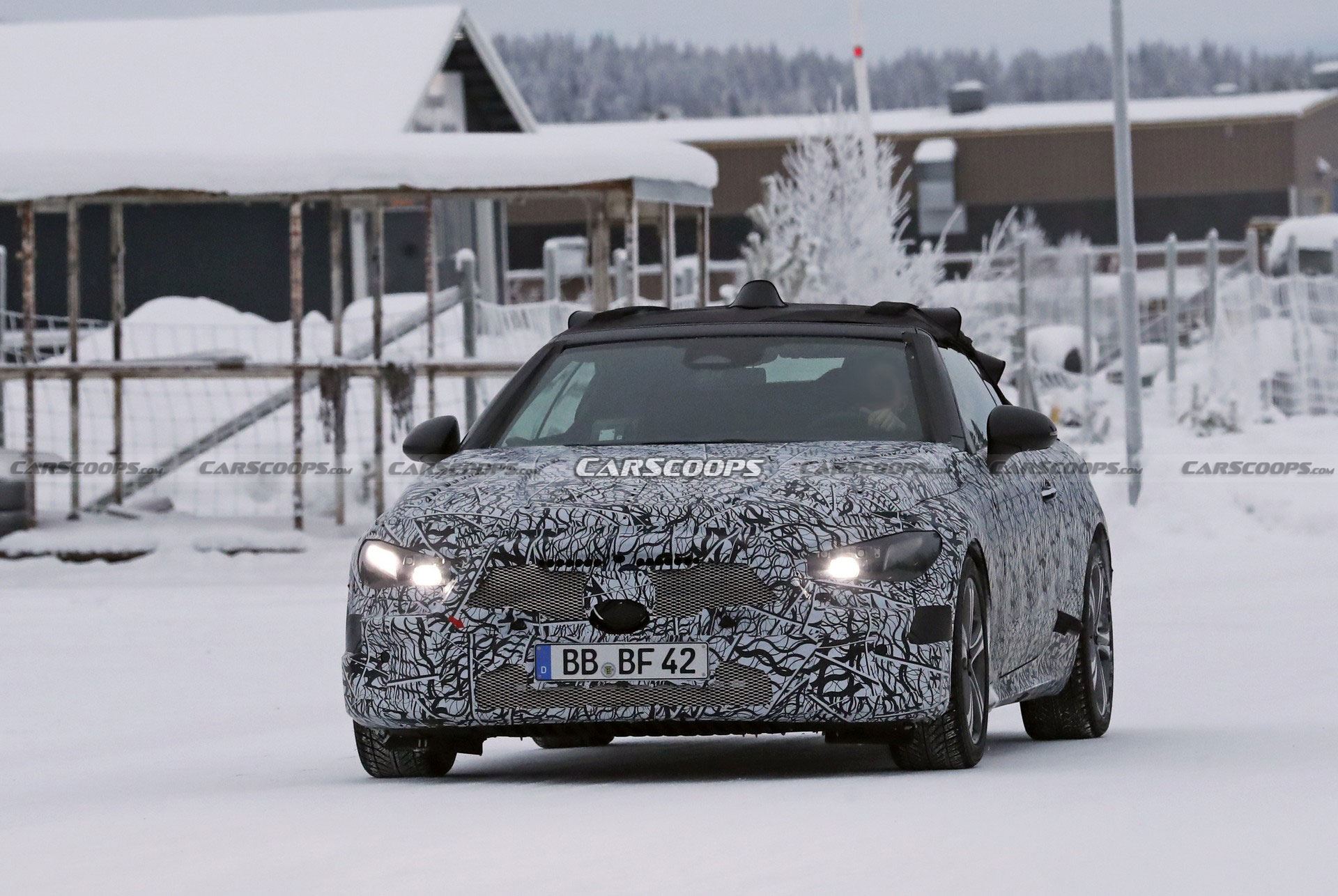 2023 Mercedes CLE Convertible Begins Cold Weather Testing