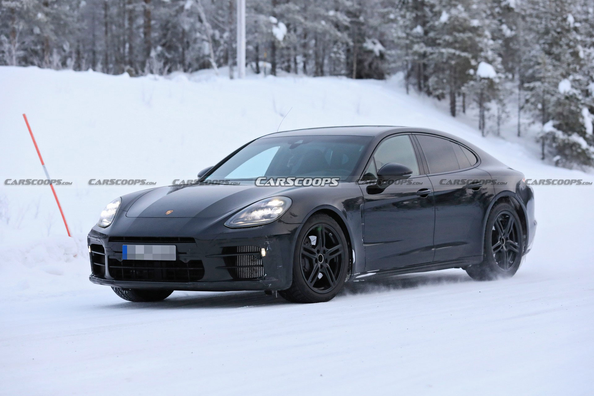 Facelifted Porsche Panamera Gets A Chilly Reception During Cold Weather Testing