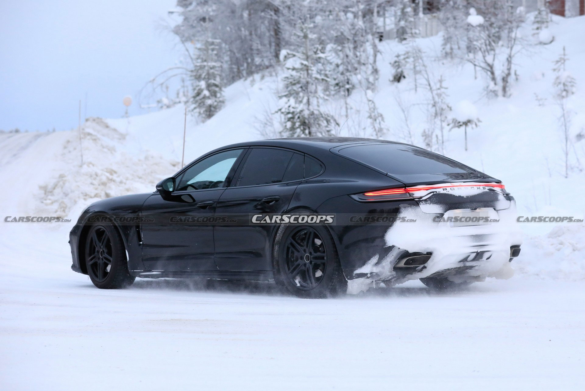 Facelifted Porsche Panamera Gets A Chilly Reception During Cold Weather Testing