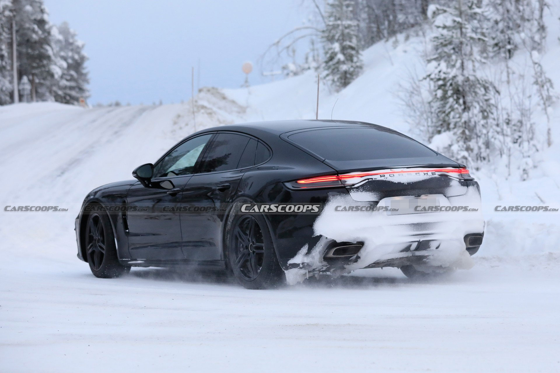 Facelifted Porsche Panamera Gets A Chilly Reception During Cold Weather Testing