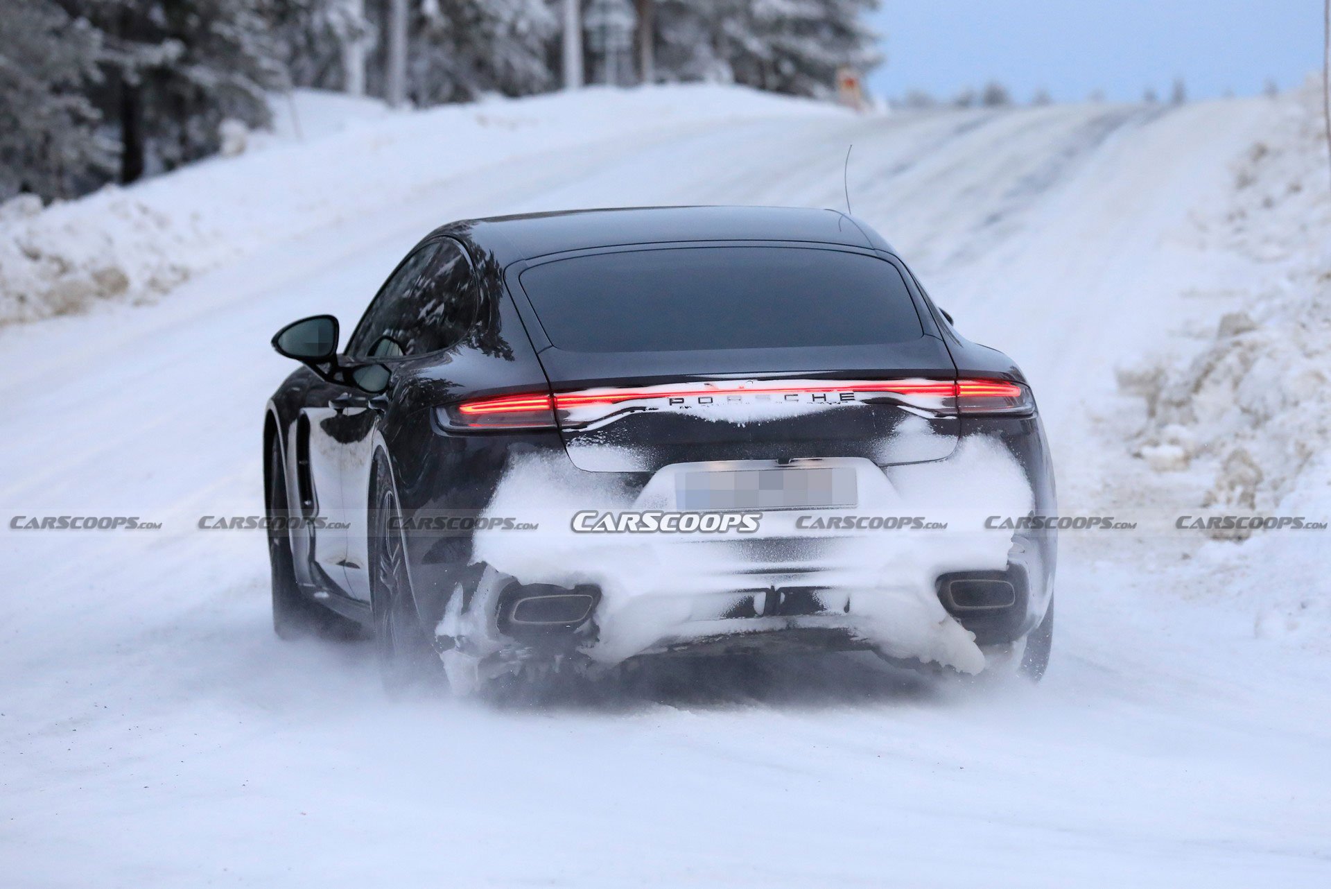 Facelifted Porsche Panamera Gets A Chilly Reception During Cold Weather Testing