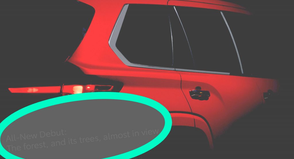 Toyota Teaser With Cheeky Hidden Text Likely Previews The 2023 Sequoia