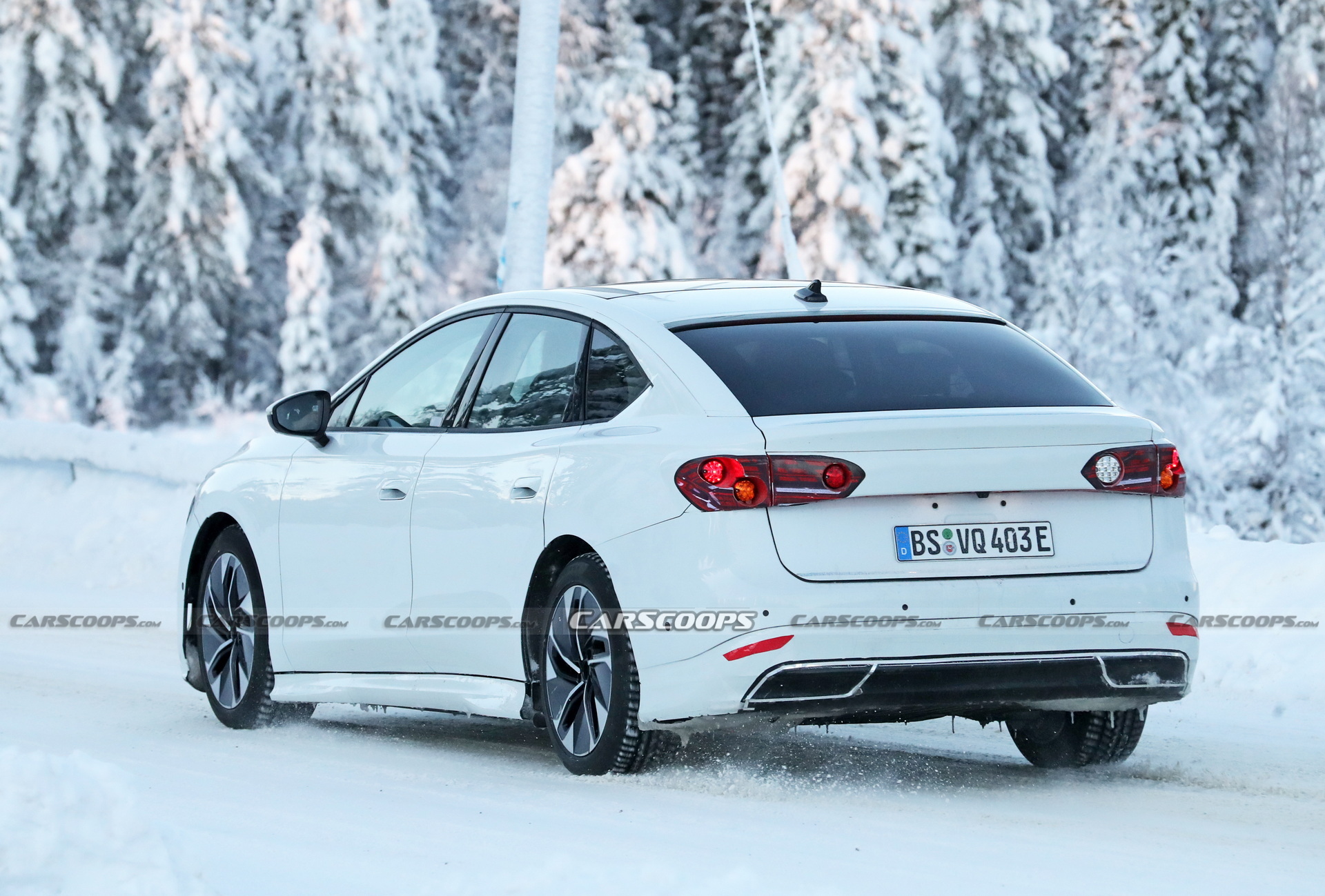 VW’s First Electric Sedan Caught Trying To Mask Its True Identity