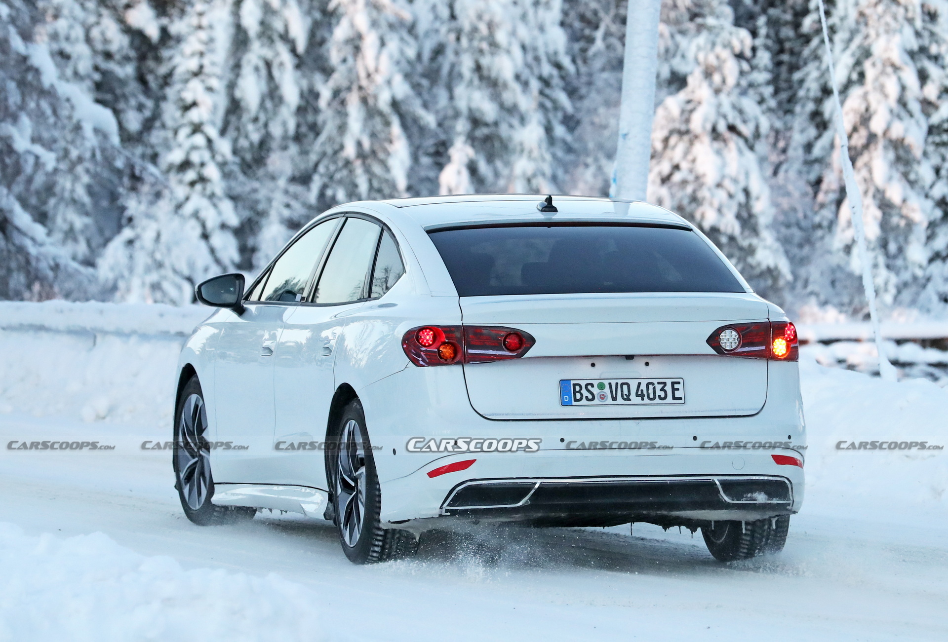 VW’s First Electric Sedan Caught Trying To Mask Its True Identity