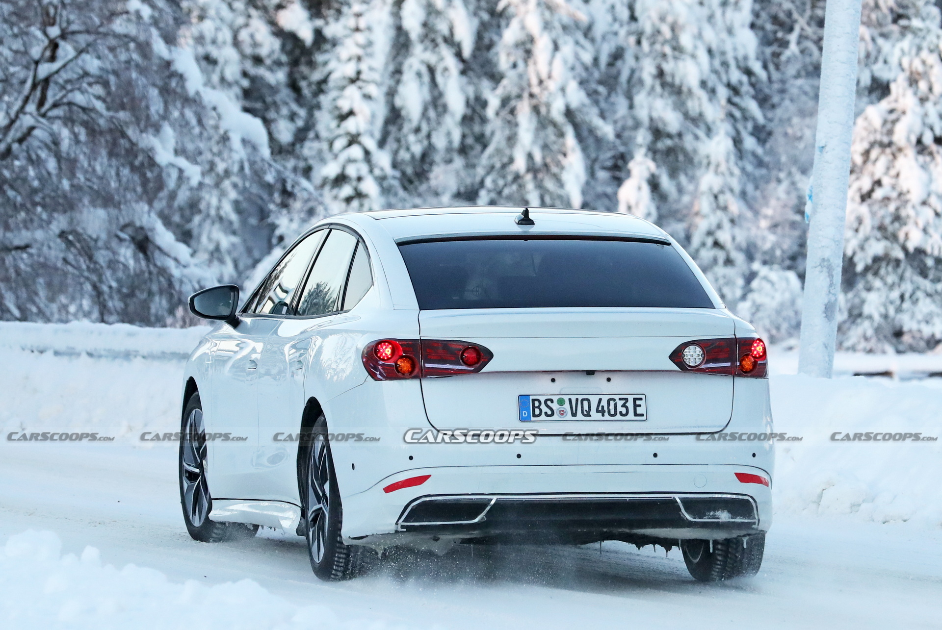 VW’s First Electric Sedan Caught Trying To Mask Its True Identity