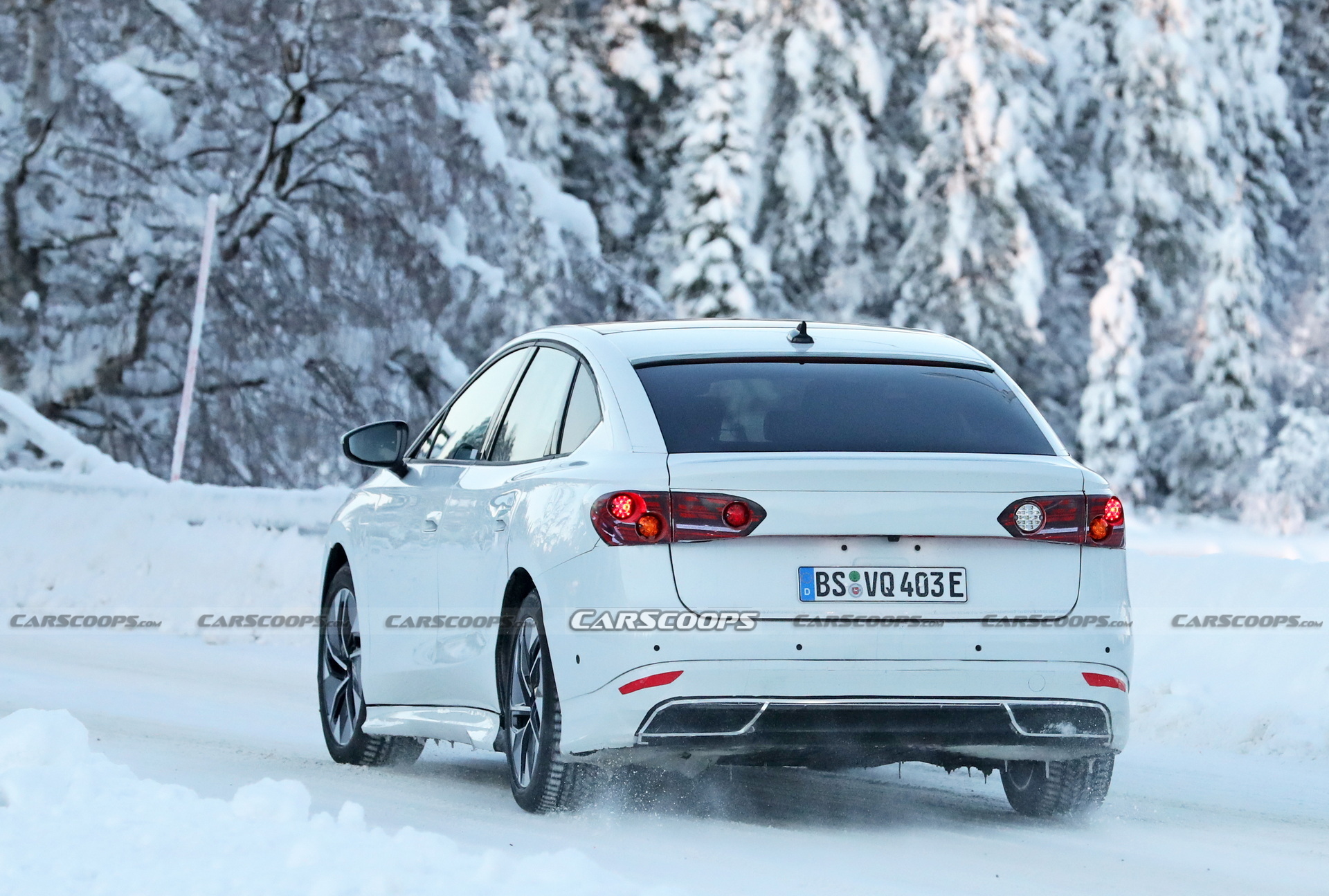 VW’s First Electric Sedan Caught Trying To Mask Its True Identity