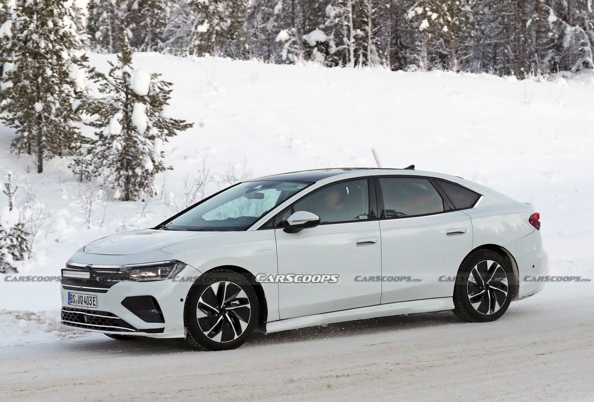 VW’s First Electric Sedan Caught Trying To Mask Its True Identity