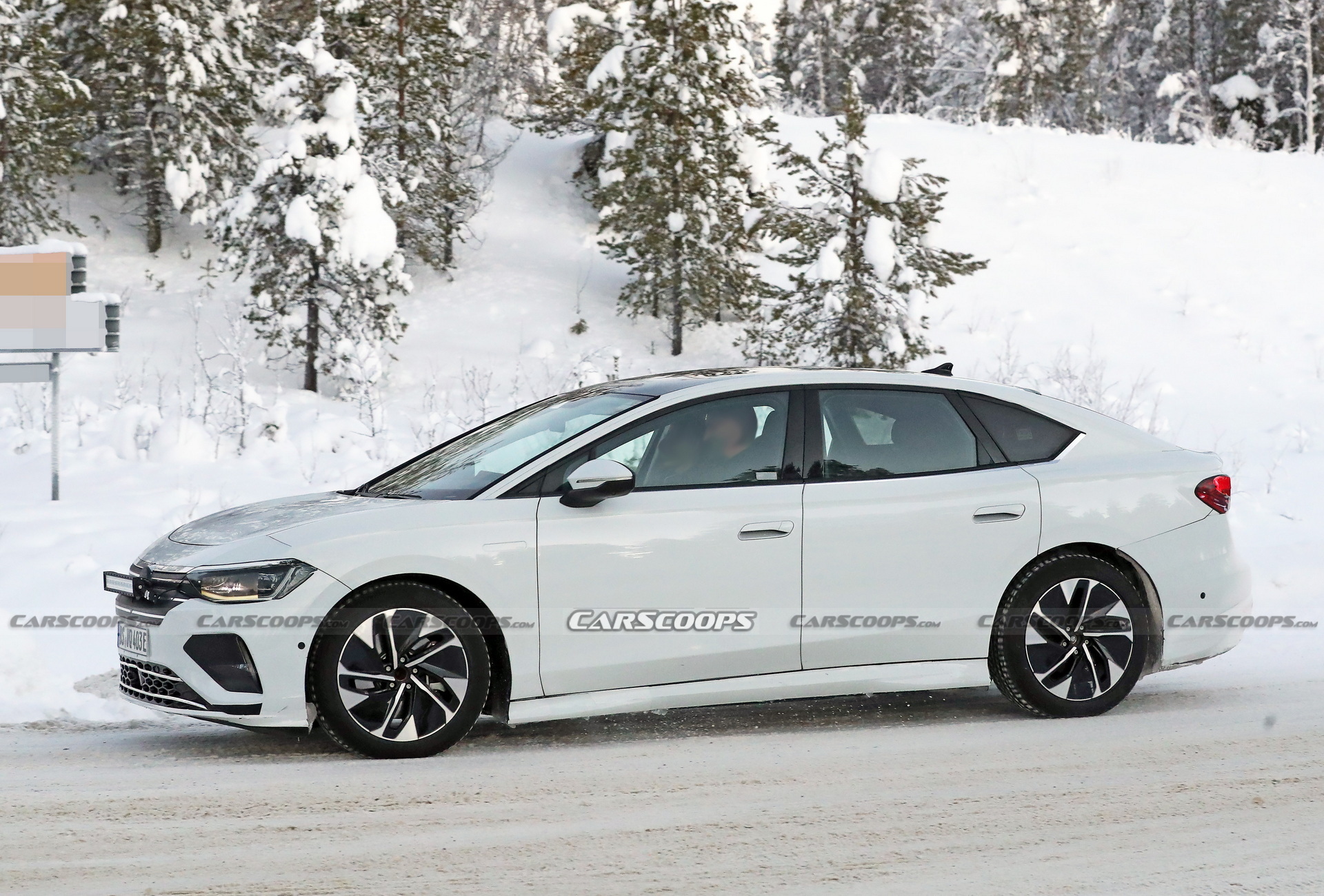 VW’s First Electric Sedan Caught Trying To Mask Its True Identity