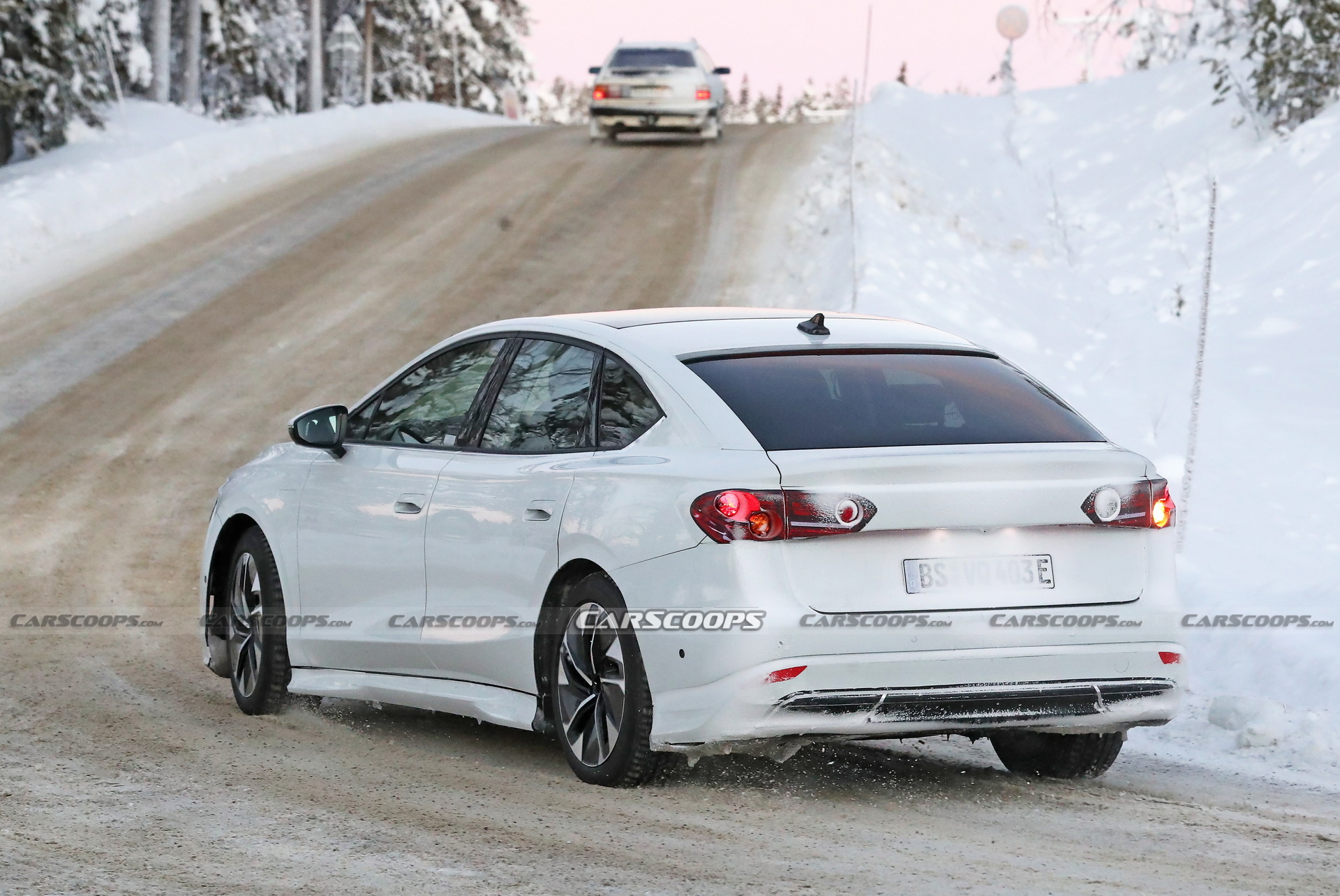 VW’s First Electric Sedan Caught Trying To Mask Its True Identity