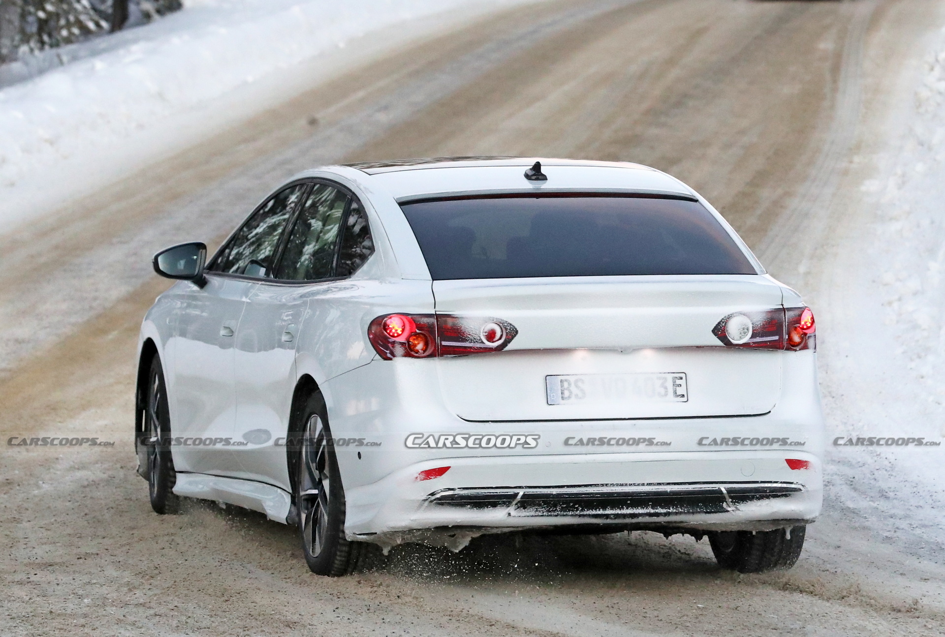 VW’s First Electric Sedan Caught Trying To Mask Its True Identity