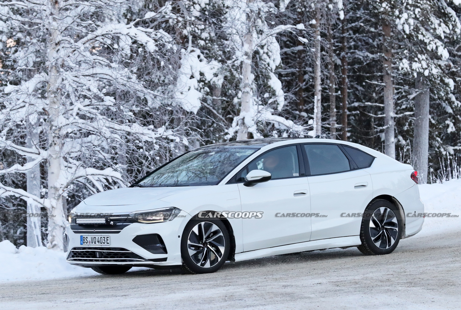 VW’s First Electric Sedan Caught Trying To Mask Its True Identity