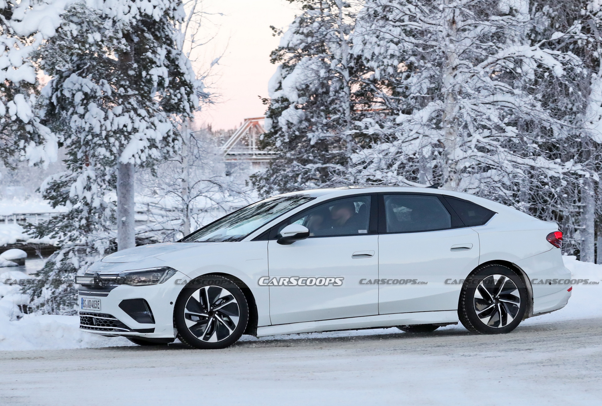 VW’s First Electric Sedan Caught Trying To Mask Its True Identity