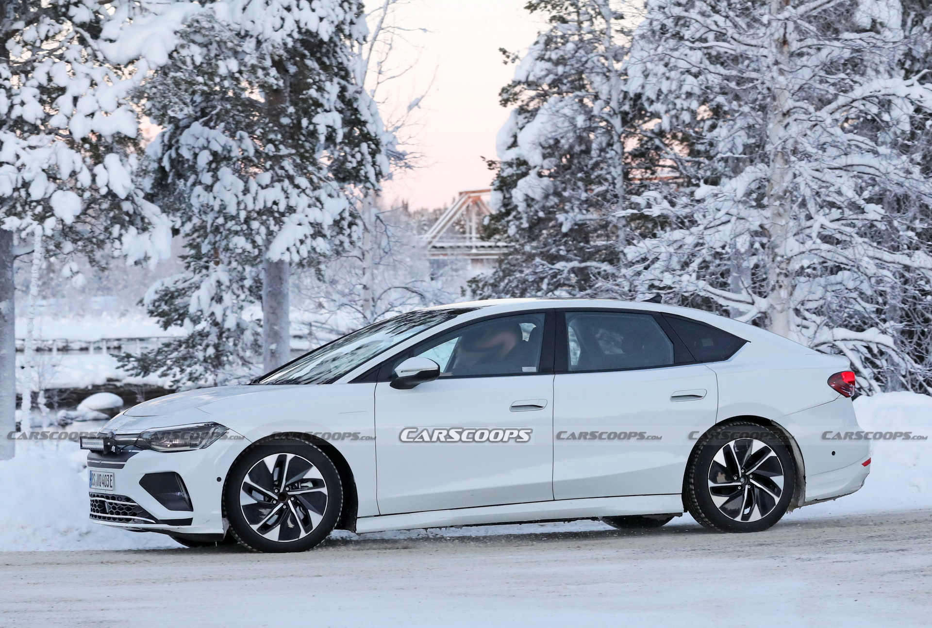 VW’s First Electric Sedan Caught Trying To Mask Its True Identity