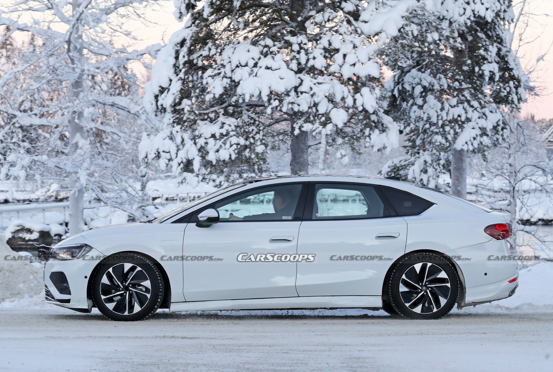 VW’s First Electric Sedan Caught Trying To Mask Its True Identity