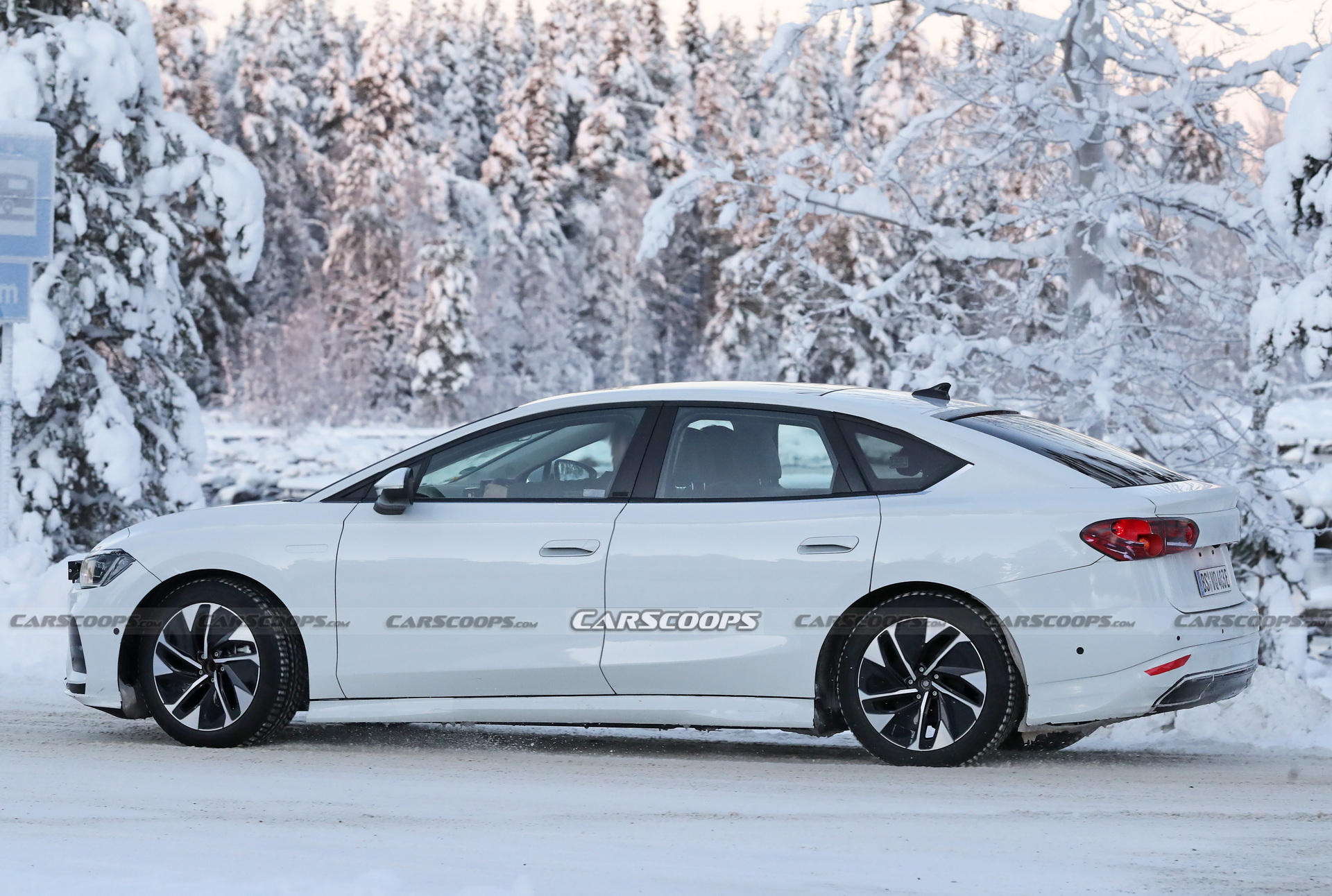 VW’s First Electric Sedan Caught Trying To Mask Its True Identity