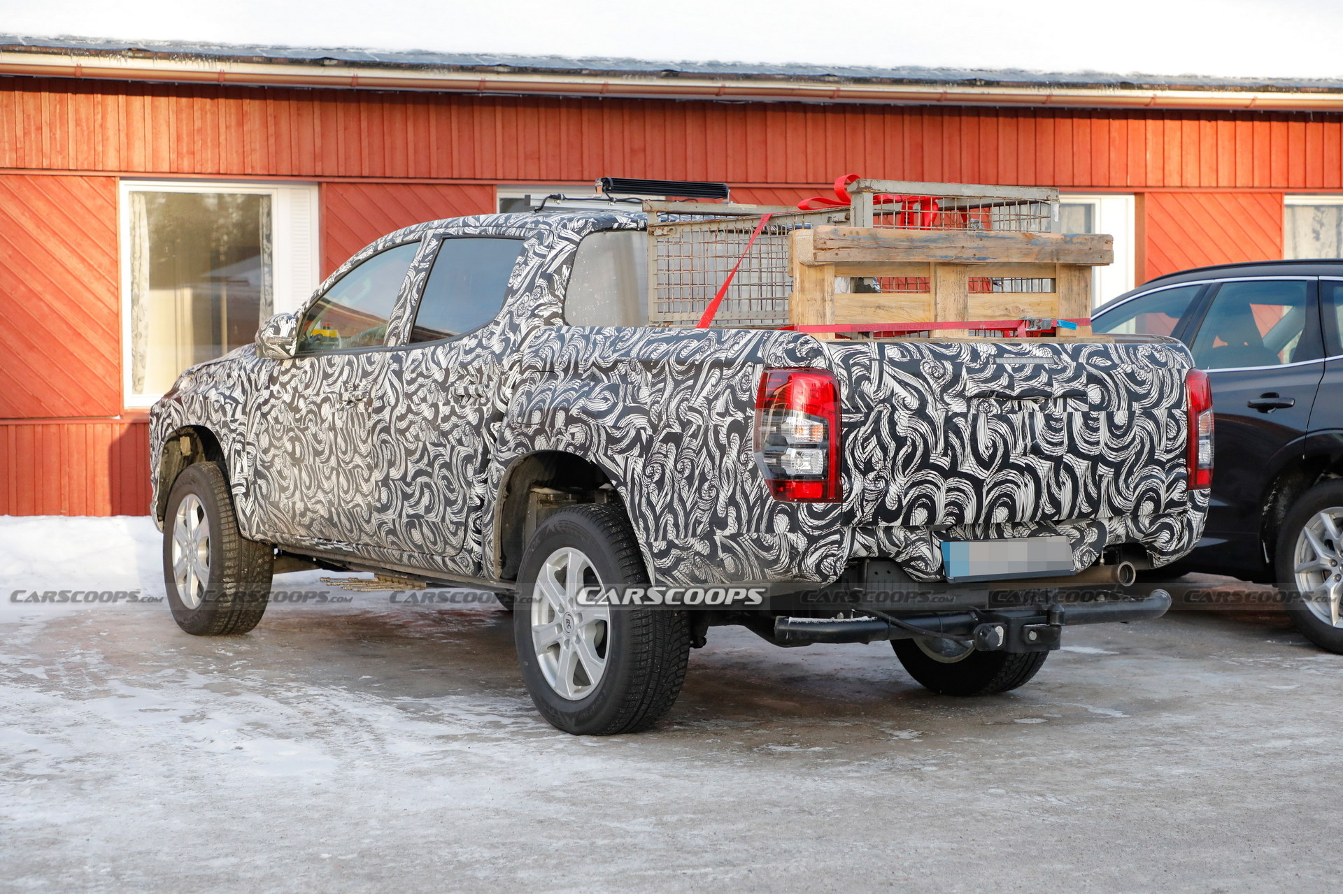 2024 Mitsubishi L200 Mule Spied With Mirage Headlights