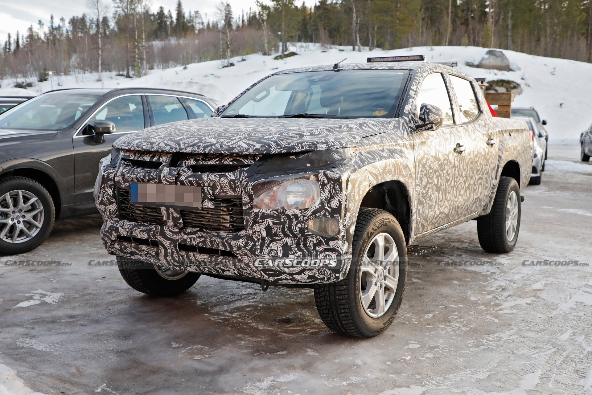 2024 Mitsubishi L200 Mule Spied With Mirage Headlights