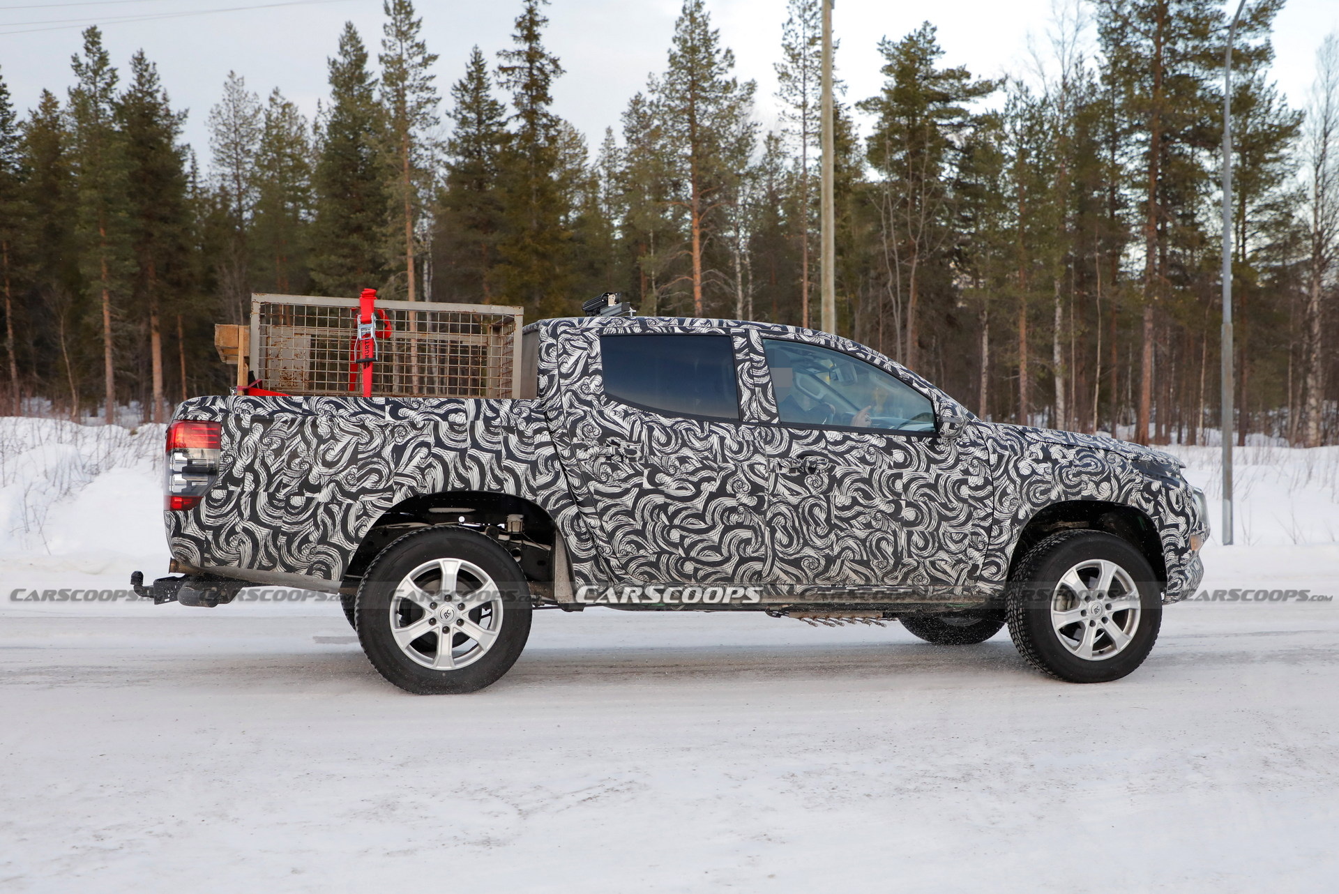 2024 Mitsubishi L200 Mule Spied With Mirage Headlights