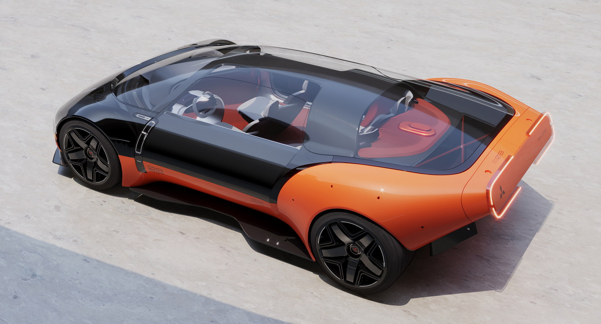 2030s Mitsubishi Eclipse EV Is An Unofficial Design Study That Splits Into Two Parts