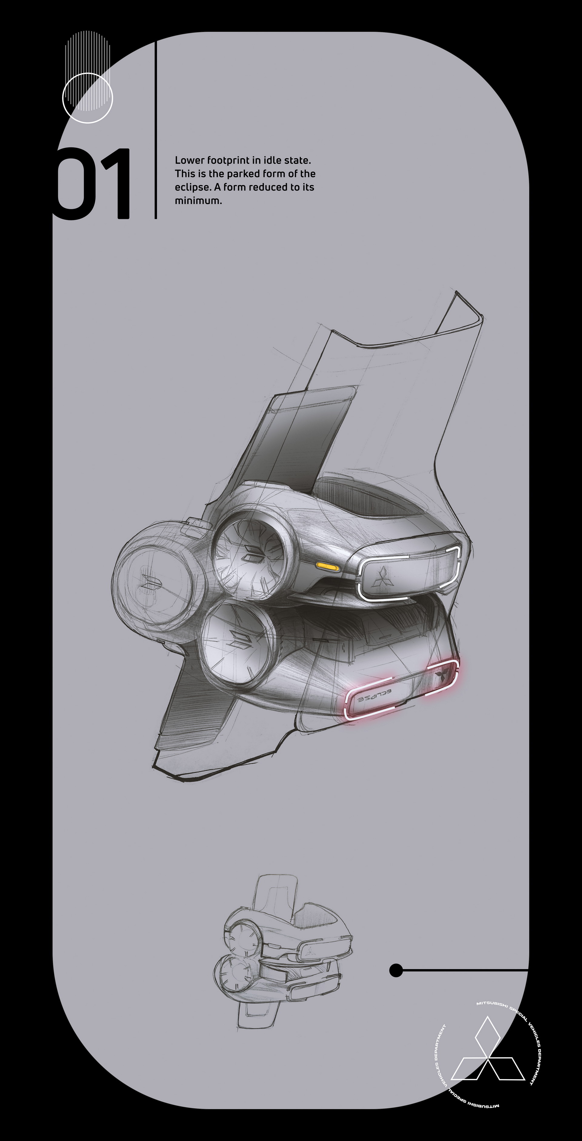 2030s Mitsubishi Eclipse EV Is An Unofficial Design Study That Splits Into Two Parts