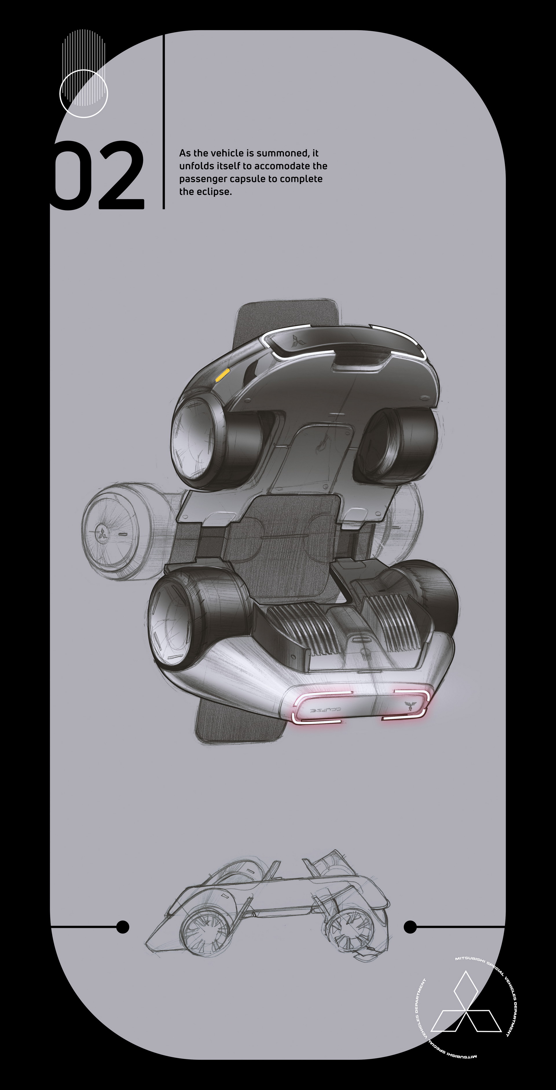 2030s Mitsubishi Eclipse EV Is An Unofficial Design Study That Splits Into Two Parts